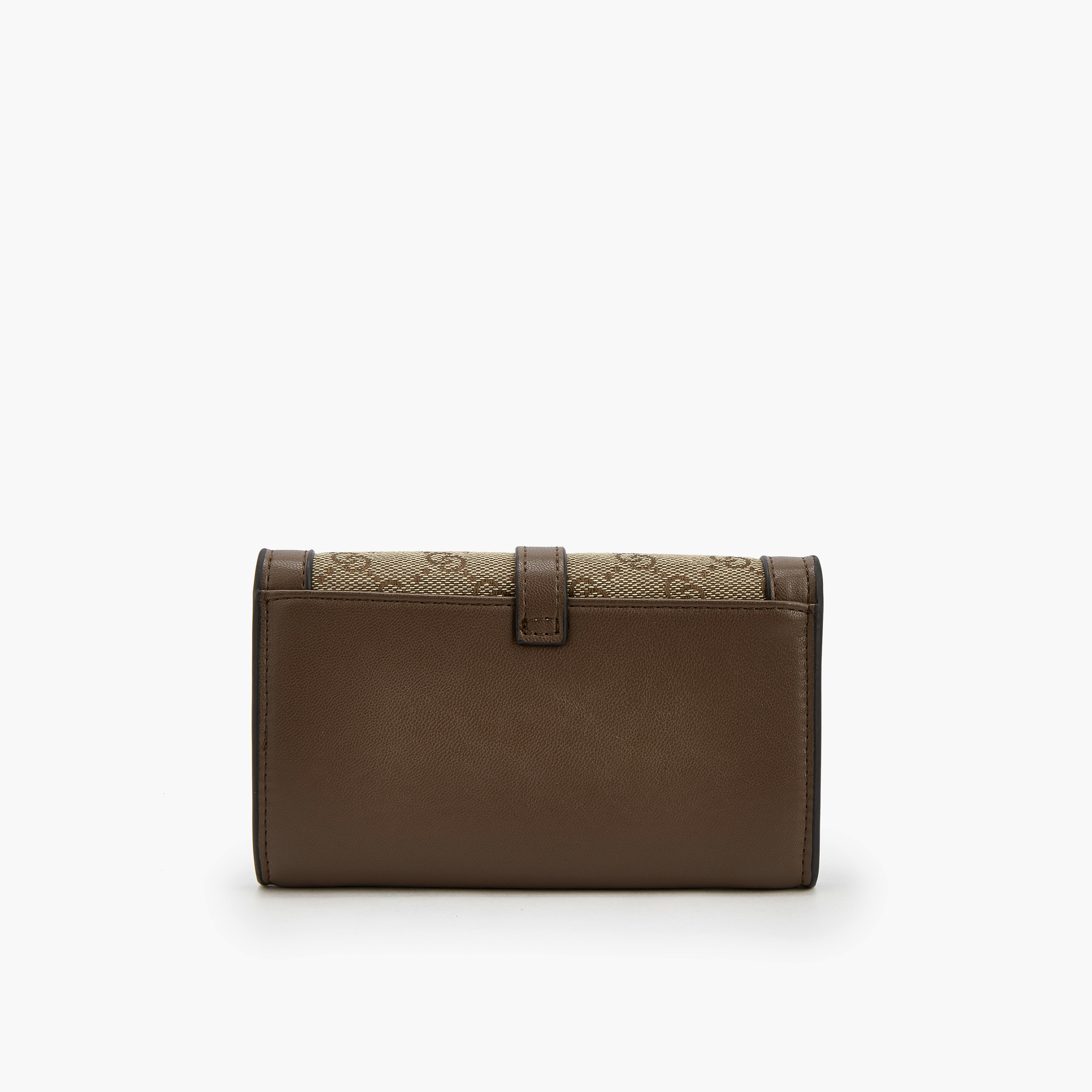 Celeste Monogram Textured Wallet with Flap Closure-women-bagsandwallets-wallets-image-2