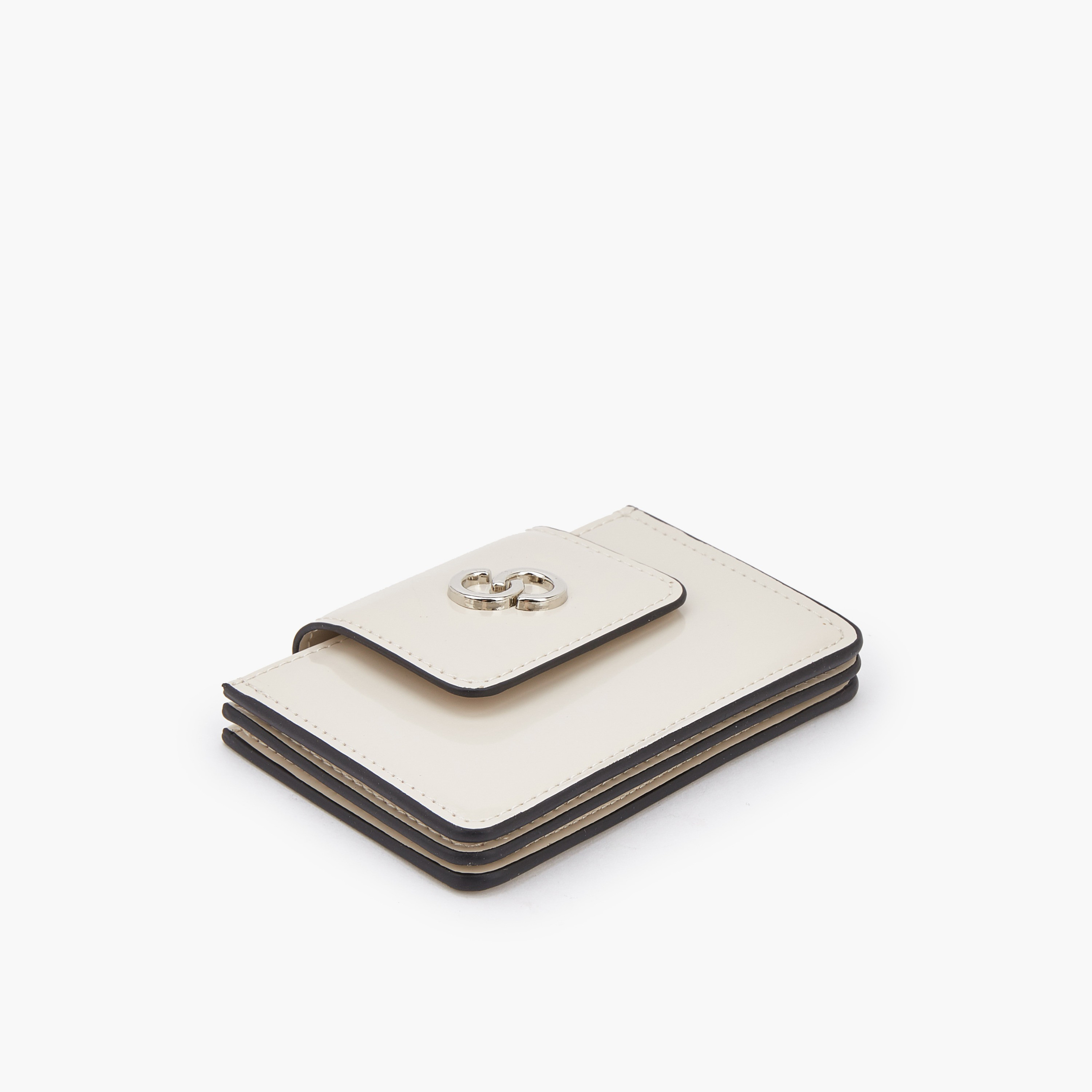 Celeste Solid Card Holder with Snap Button Closure-women-bagsandwallets-wallets-image-4