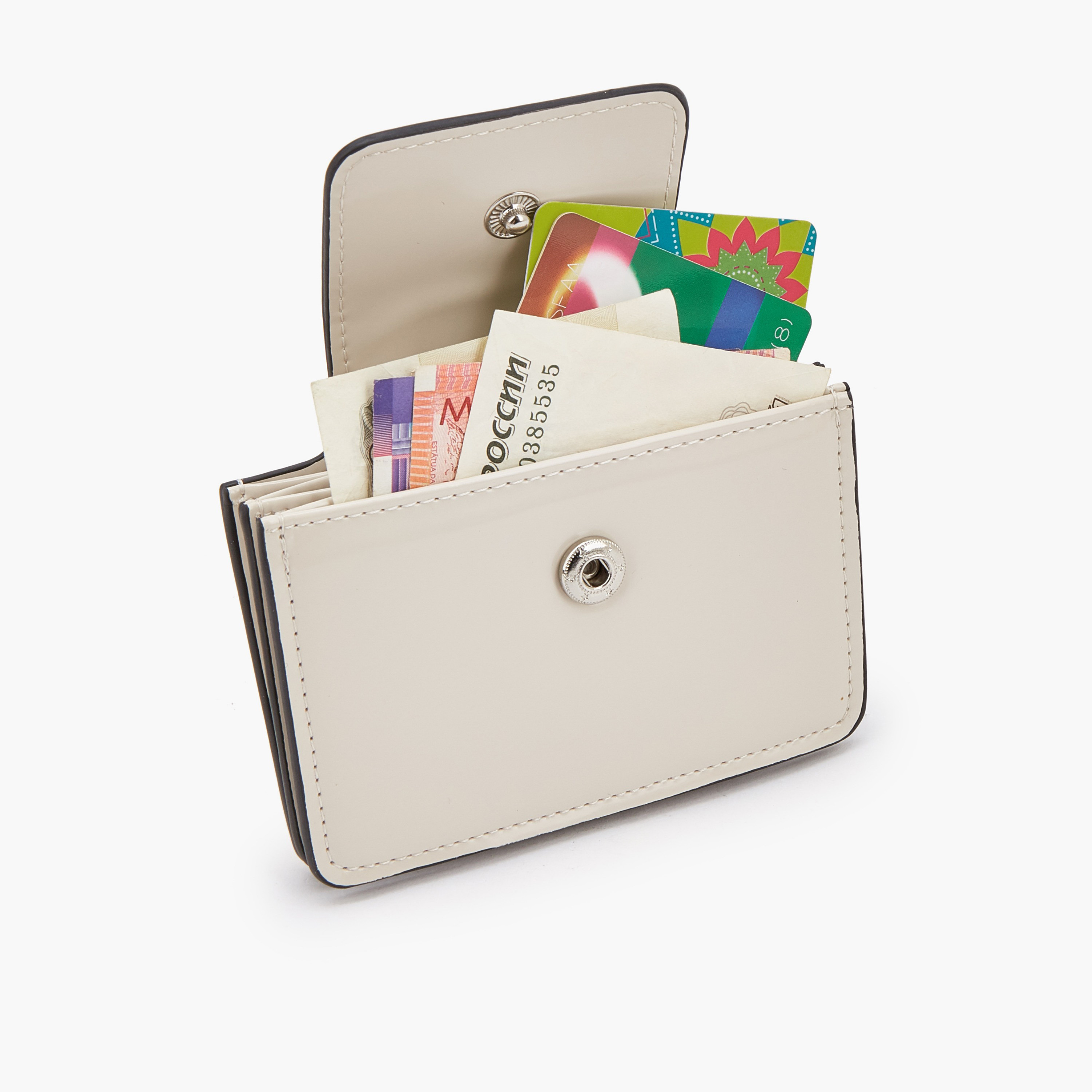 Celeste Solid Card Holder with Snap Button Closure-women-bagsandwallets-wallets-image-7