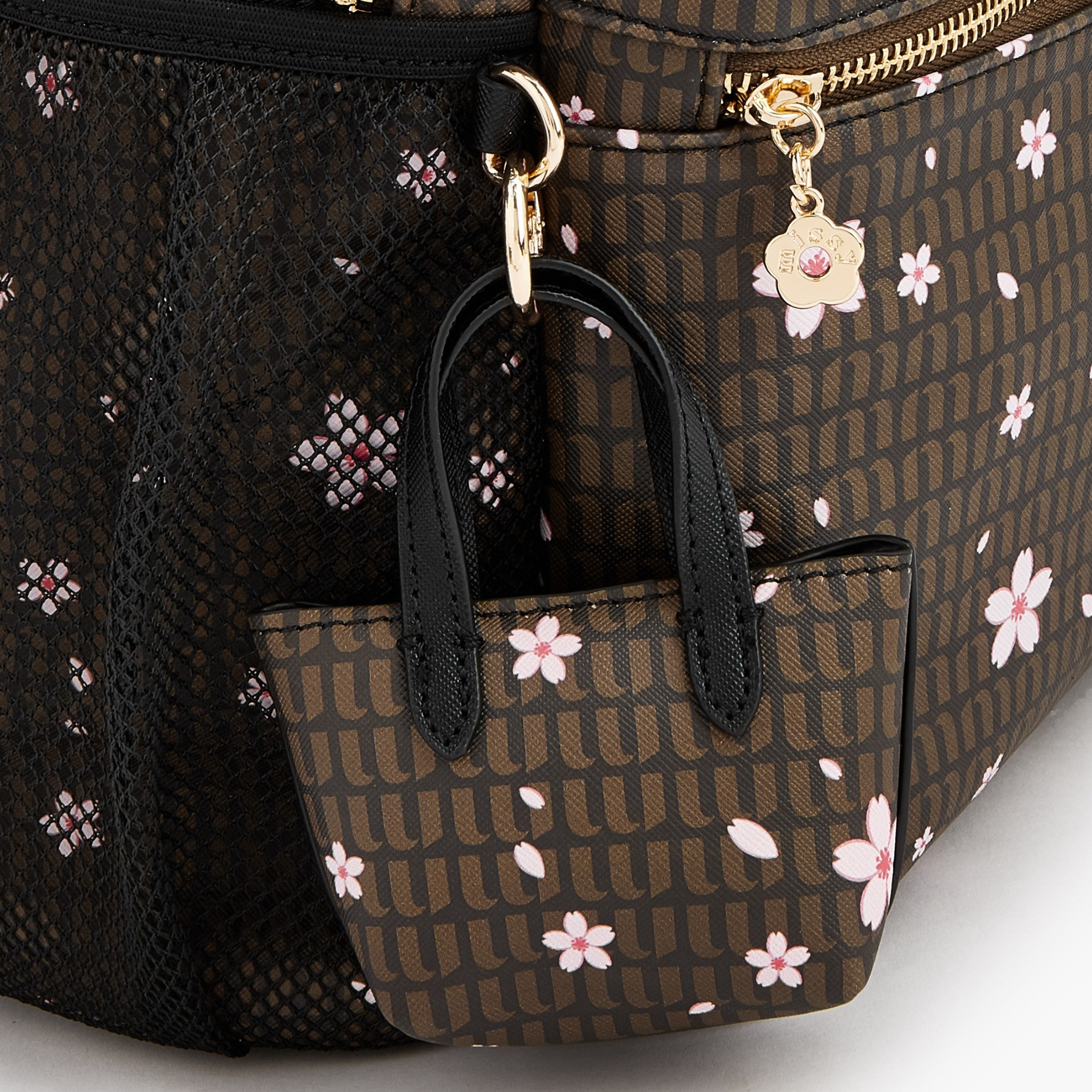شنطة ظهر بطبعات زهرية وأحزمة كتف قابلة للتعديل من ميسي-women-bagsandwallets-backpacks-image-3