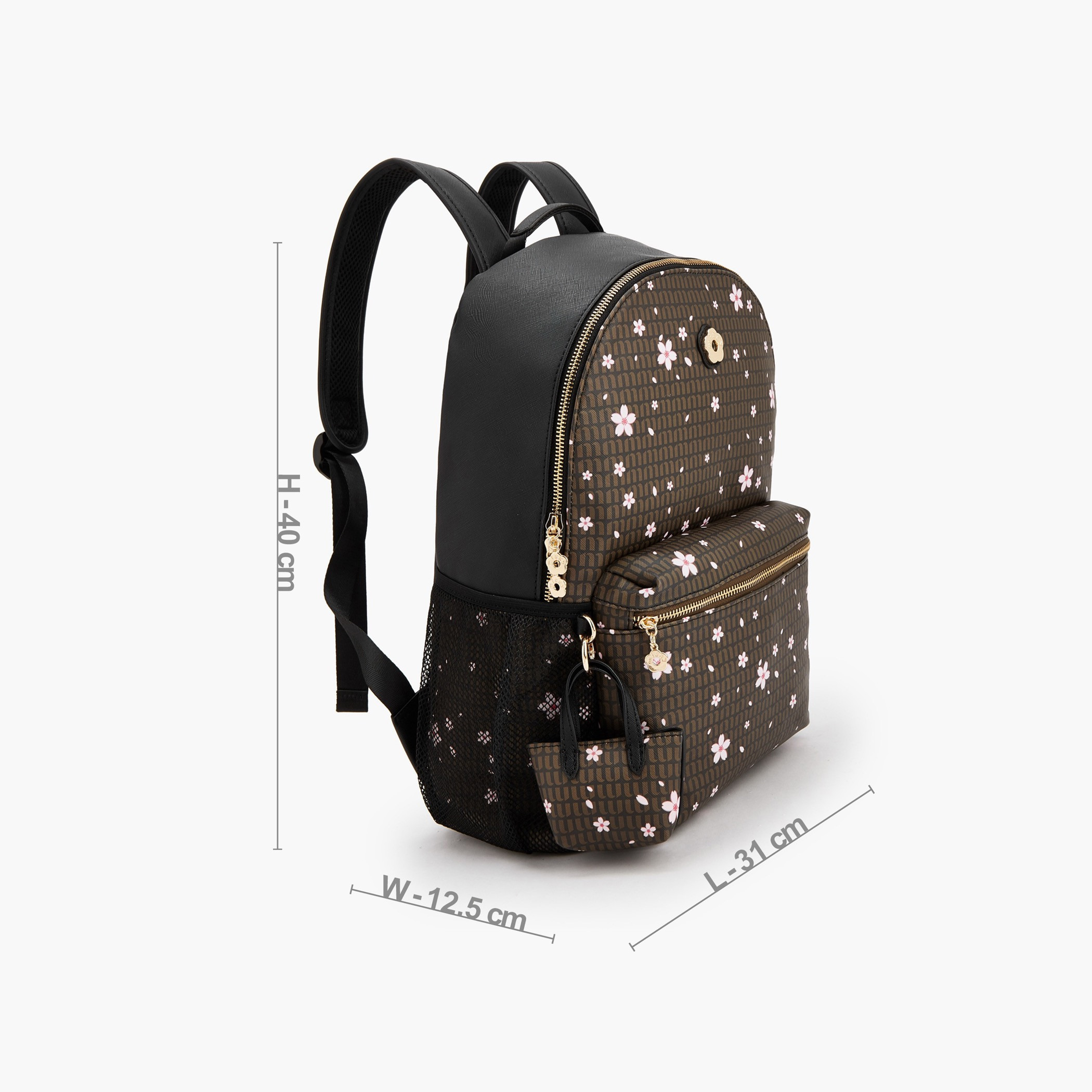 شنطة ظهر بطبعات زهرية وأحزمة كتف قابلة للتعديل من ميسي-women-bagsandwallets-backpacks-image-5