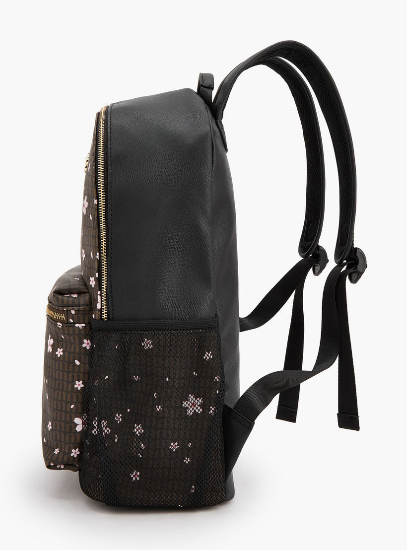 شنطة ظهر بطبعات زهرية وأحزمة كتف قابلة للتعديل من ميسي-women-bagsandwallets-backpacks-image-6