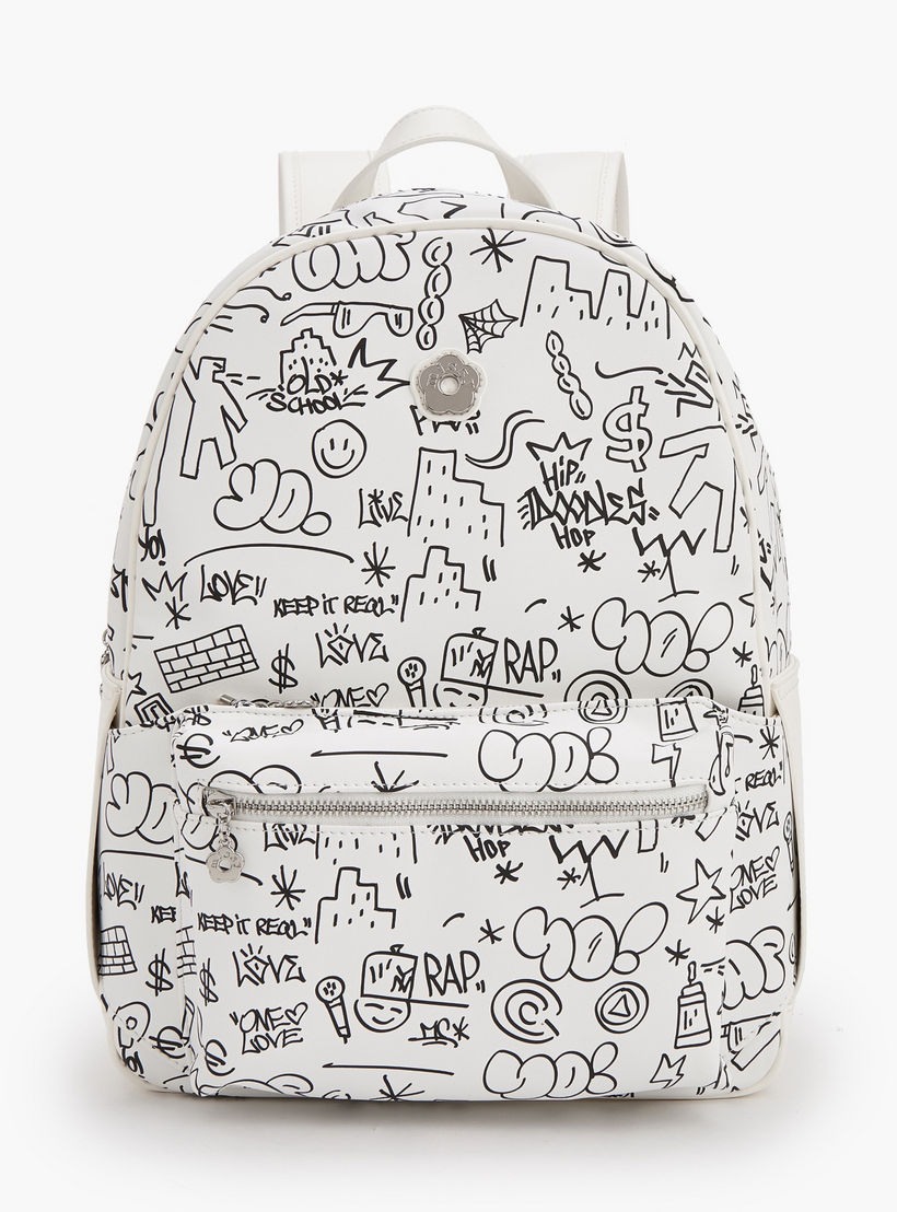 شنطة ظهر بأحزمة كتف قابلة للتعديل وطبعات من ميسي-school-bagsandbackpacks-backpacks-image-1