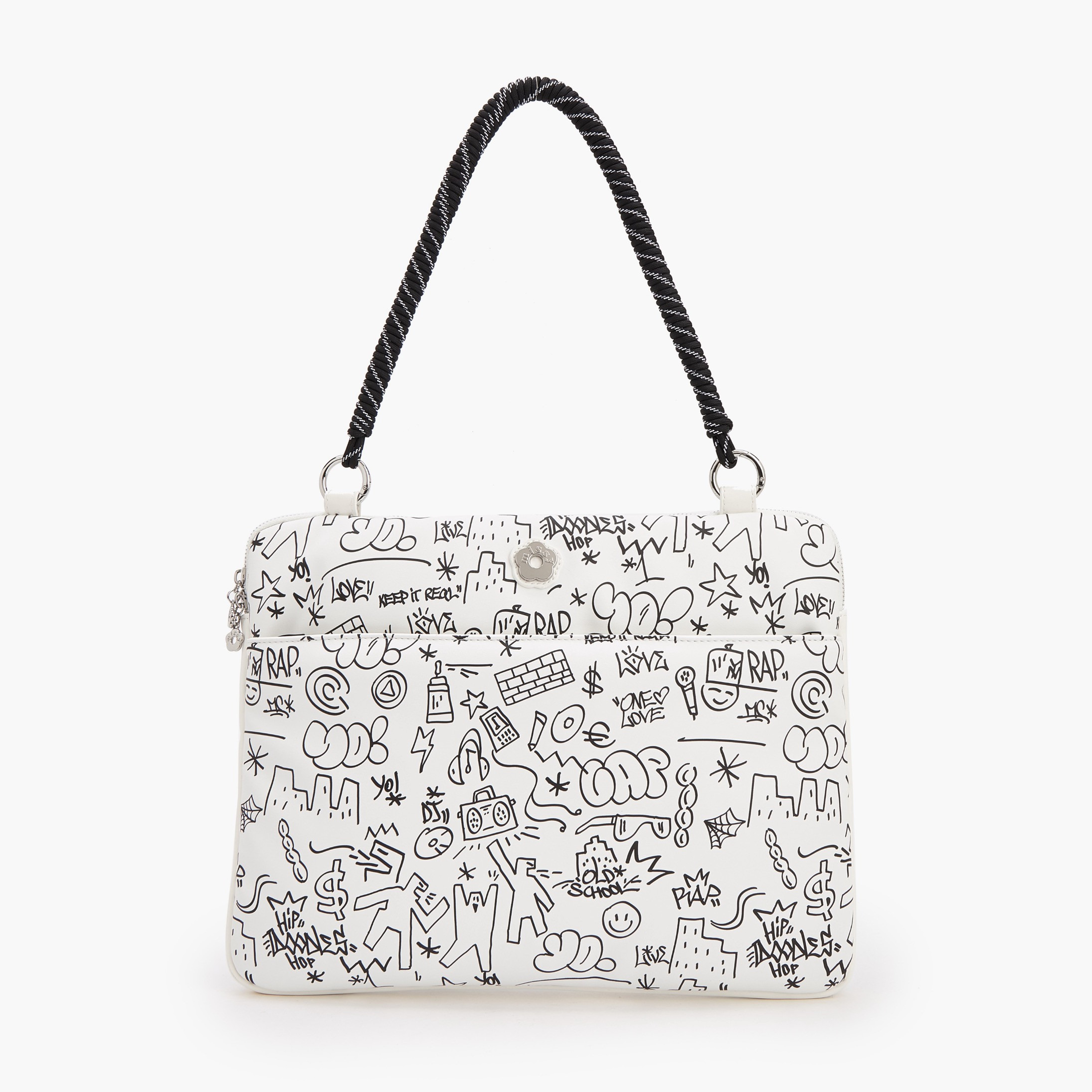 Missy Doodle Print Laptop Bag with Detachable Strap-women-bagsandwallets-handbags-image-1