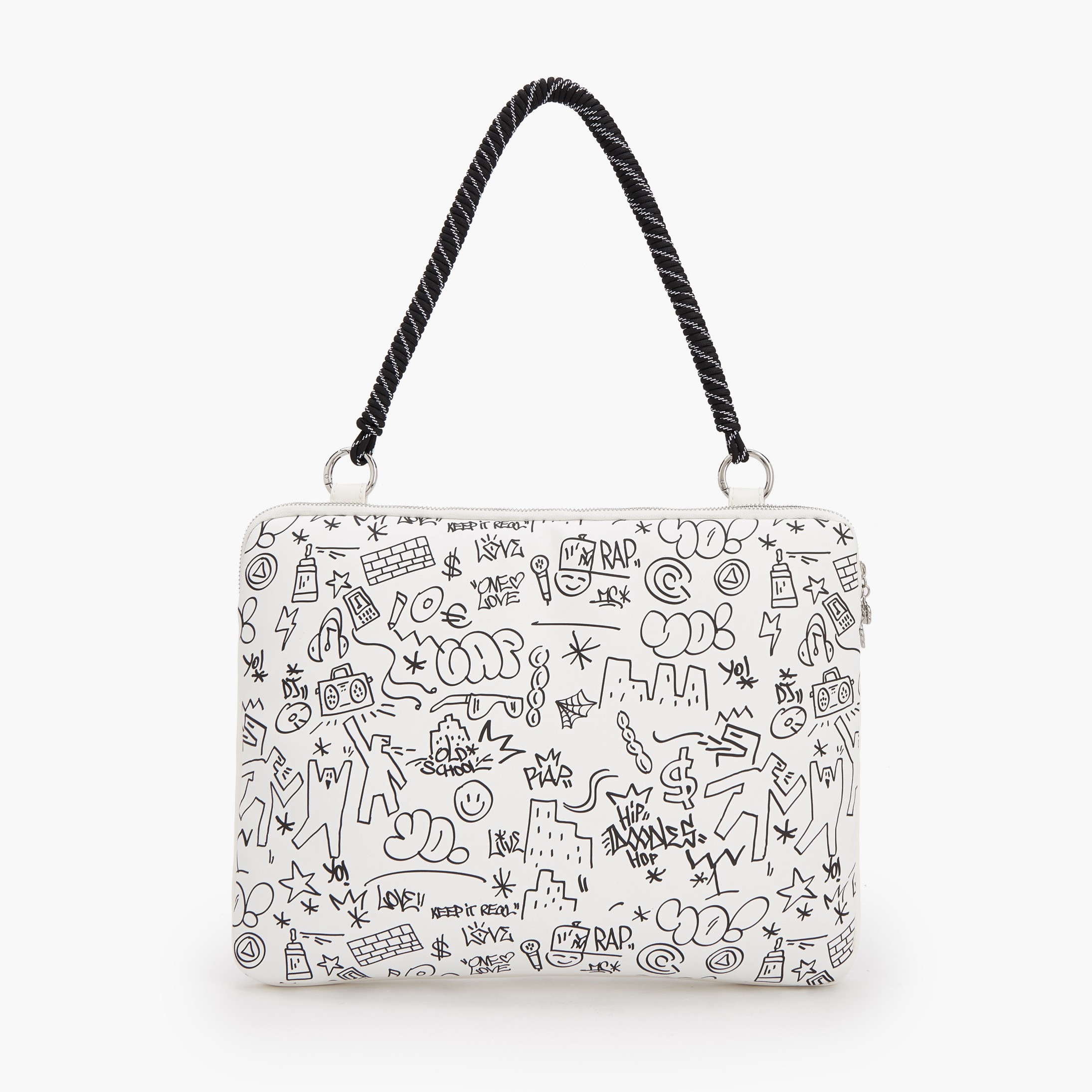 Missy Doodle Print Laptop Bag with Detachable Strap-women-bagsandwallets-handbags-image-5