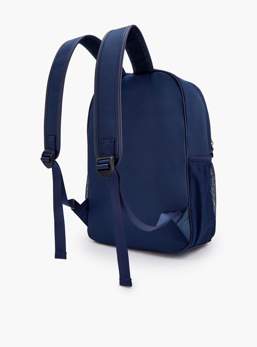 طقم شنطة ظهر مدرسية قطعتين بطبعة شعار للبنات مع مقلمة من ميسي - 30×12×40 سم-school-bagsandbackpacks-backpacks-image-6