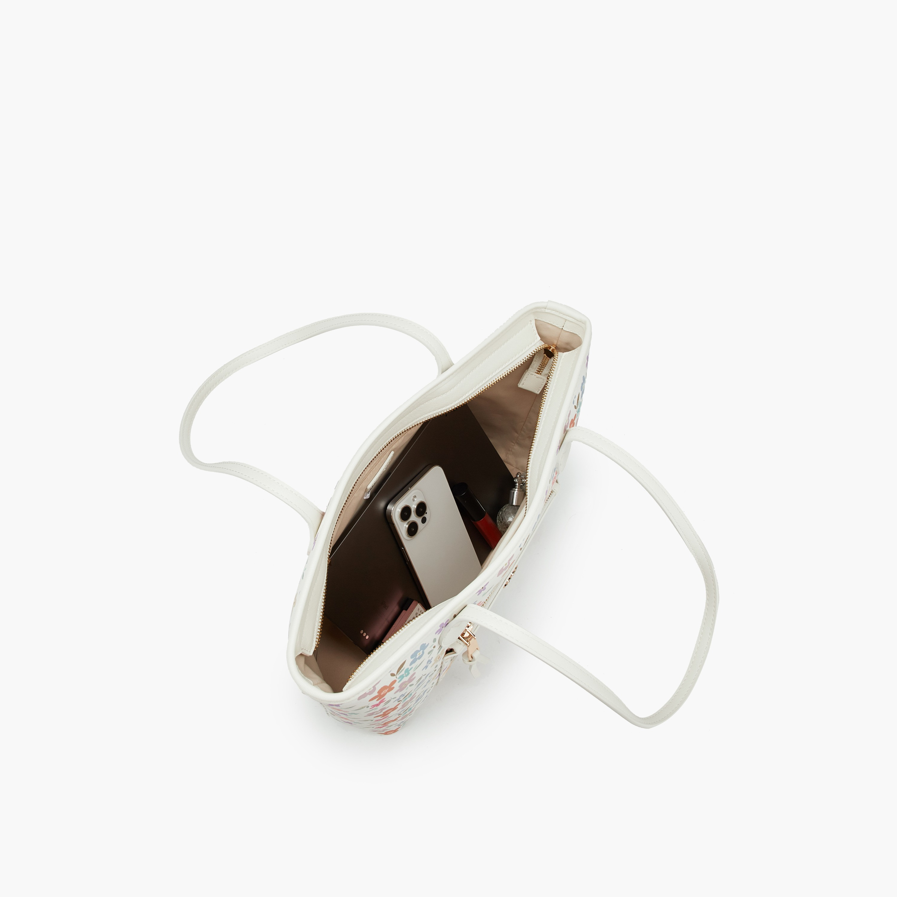 شنطة توتي بطبعات زهور ومقابض مزدوجة وسحّاب إغلاق من ميسي-women-bagsandwallets-handbags-image-7