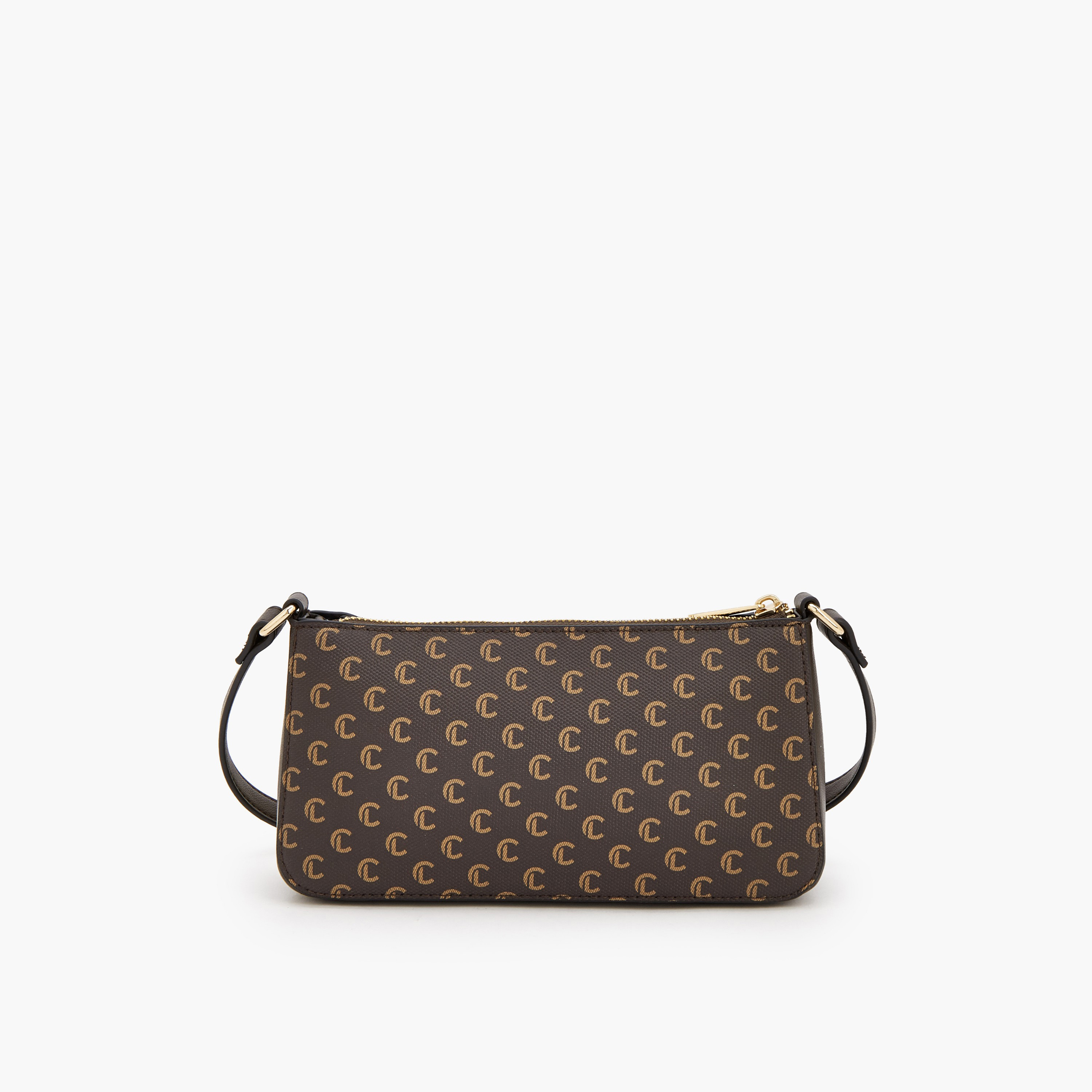 شنطة كروس بودي بسحاب إغلاق وطبعات مونوجرام من لو كونفورت-women-bagsandwallets-handbags-image-4