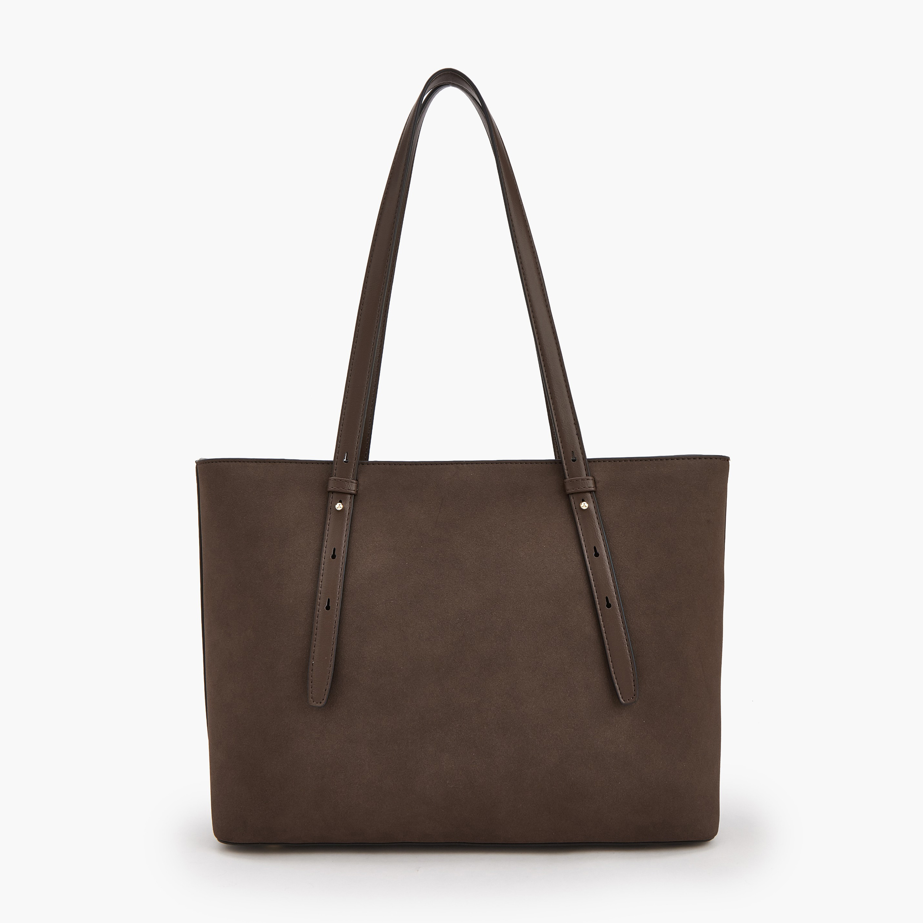 Le Confort Solid Tote Bag with Zip Closure-women-bagsandwallets-handbags-image-2