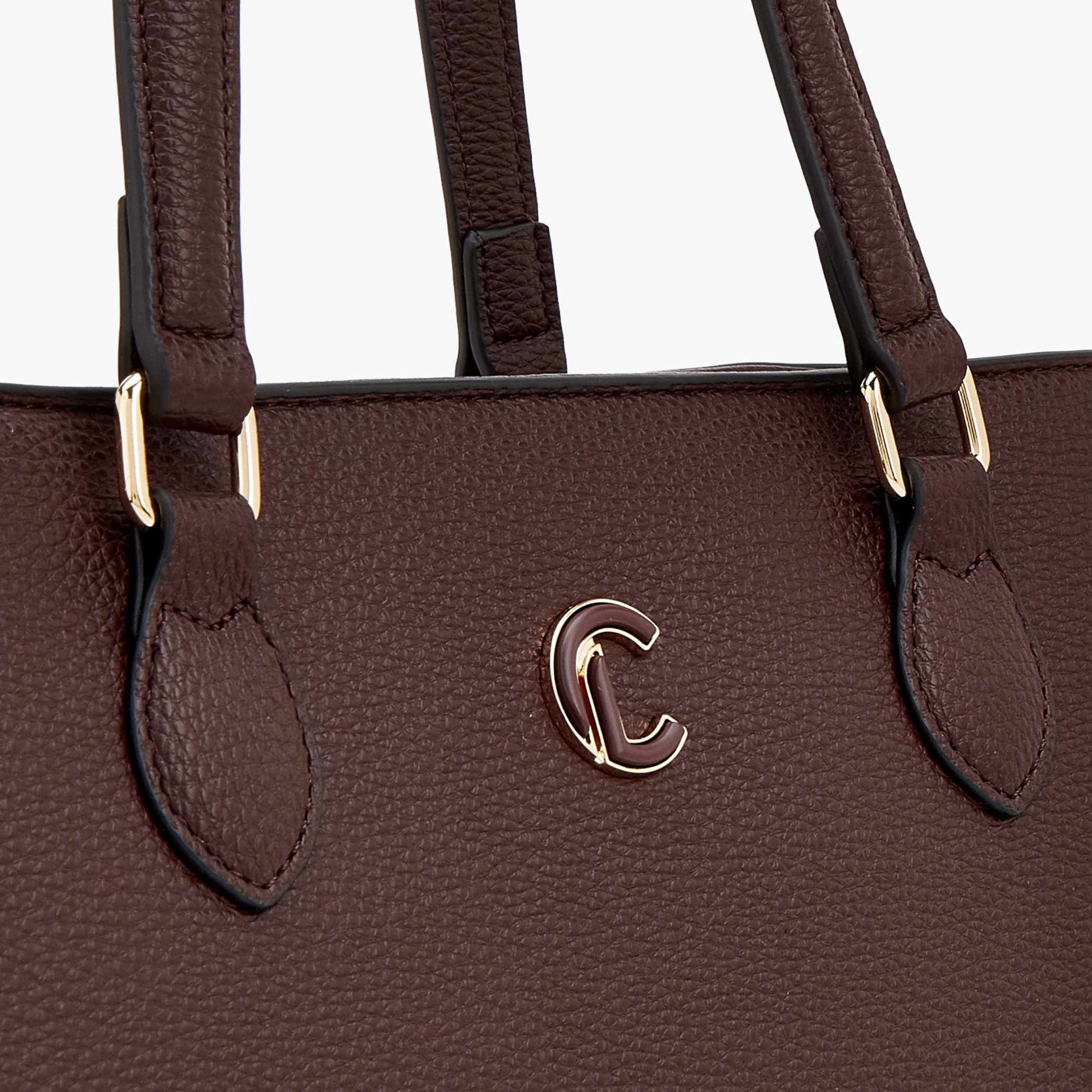 شنطة توت سادة مع حزام قابل للفصل وسحاب إغلاق من لو كومفورت-women-bagsandwallets-handbags-image-4