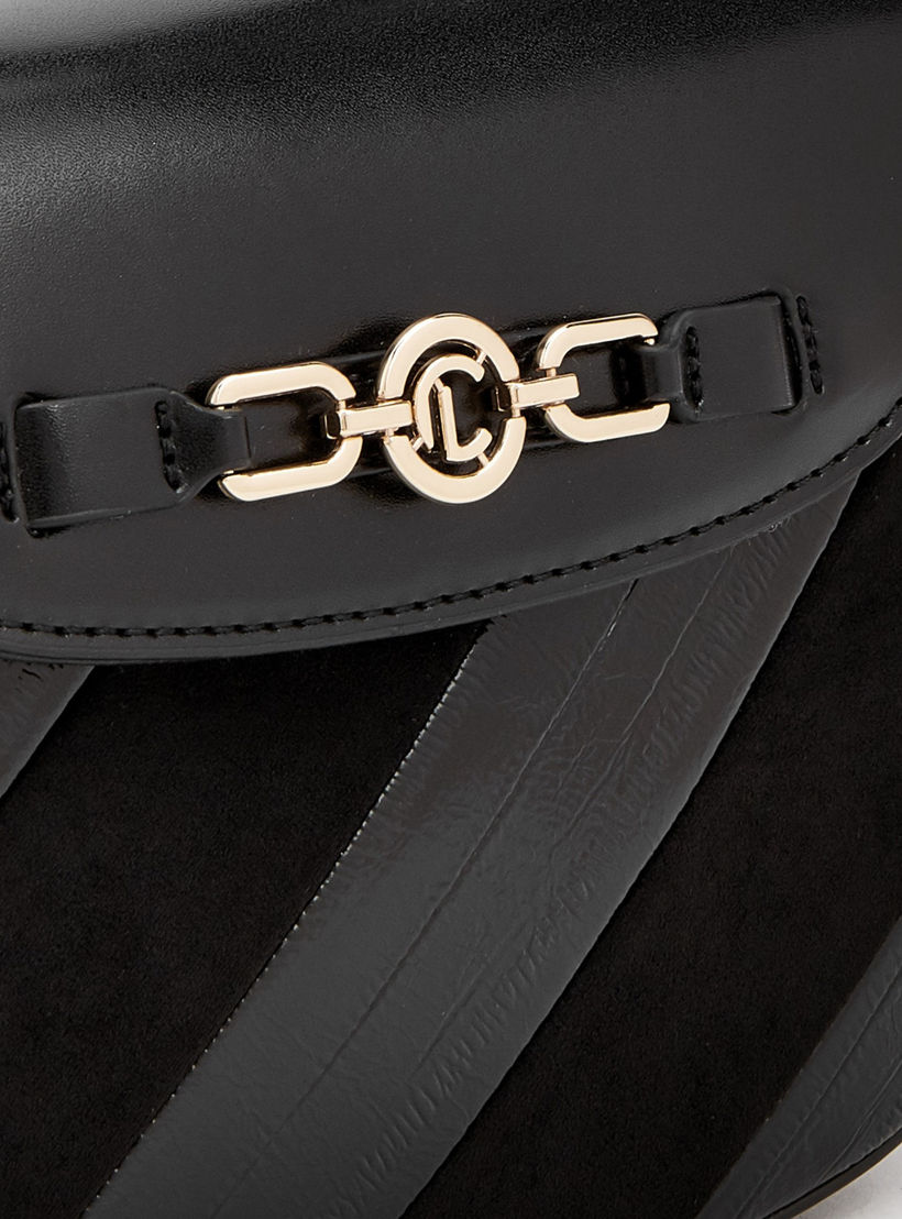 شنطة ساتشيل شمواه مخططة بزينة ميتاليك من لو كونفورت-women-bagsandwallets-handbags-image-4