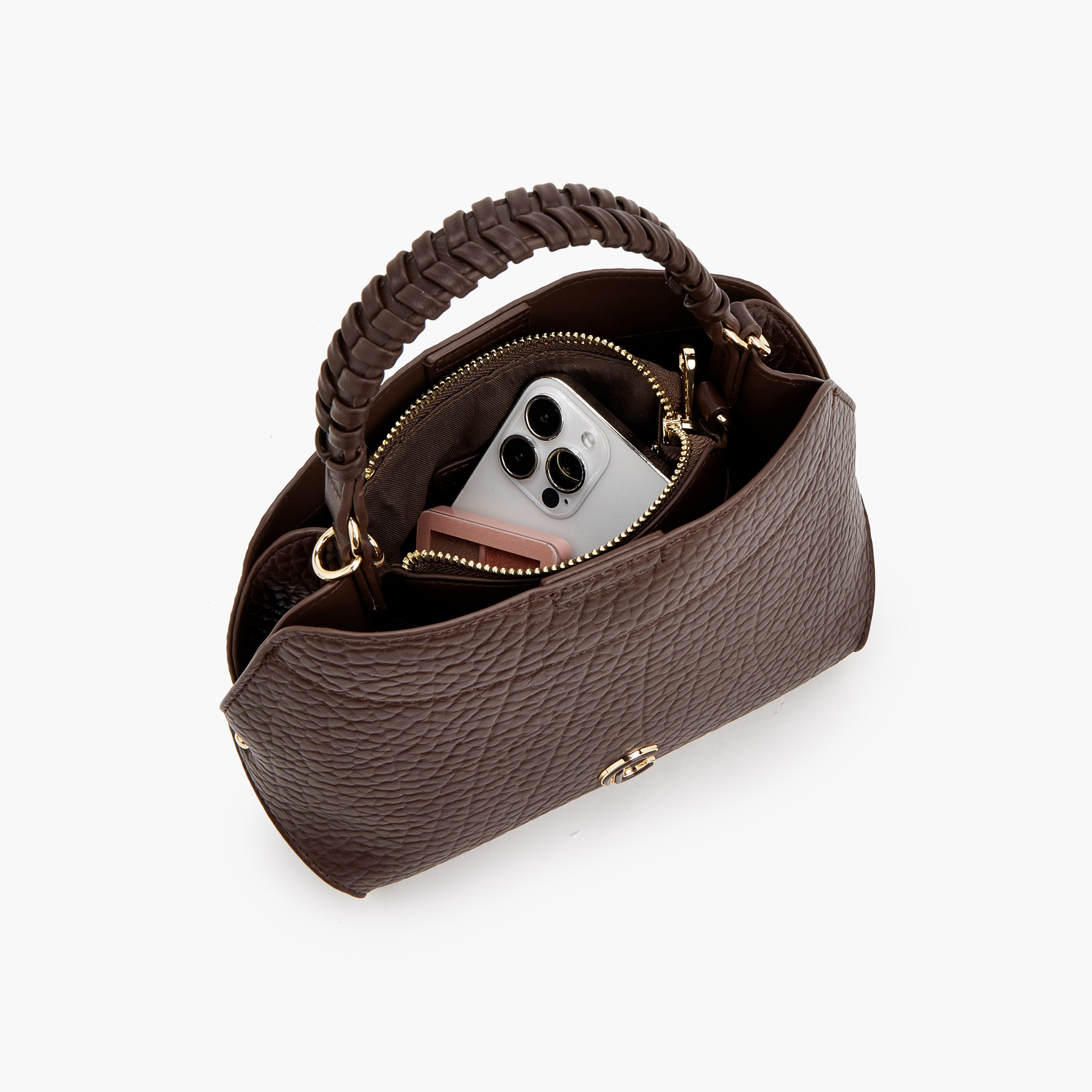 شنطة كروس بودي بارزة الملمس ومقبض علوي مضفر من لو كونفورت-women-bagsandwallets-handbags-image-3