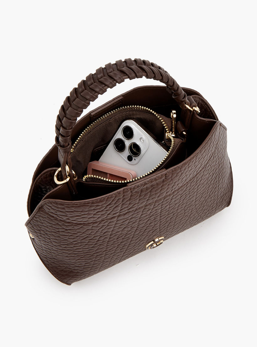 شنطة كروس بودي بارزة الملمس ومقبض علوي مضفر من لو كونفورت-women-bagsandwallets-handbags-image-3