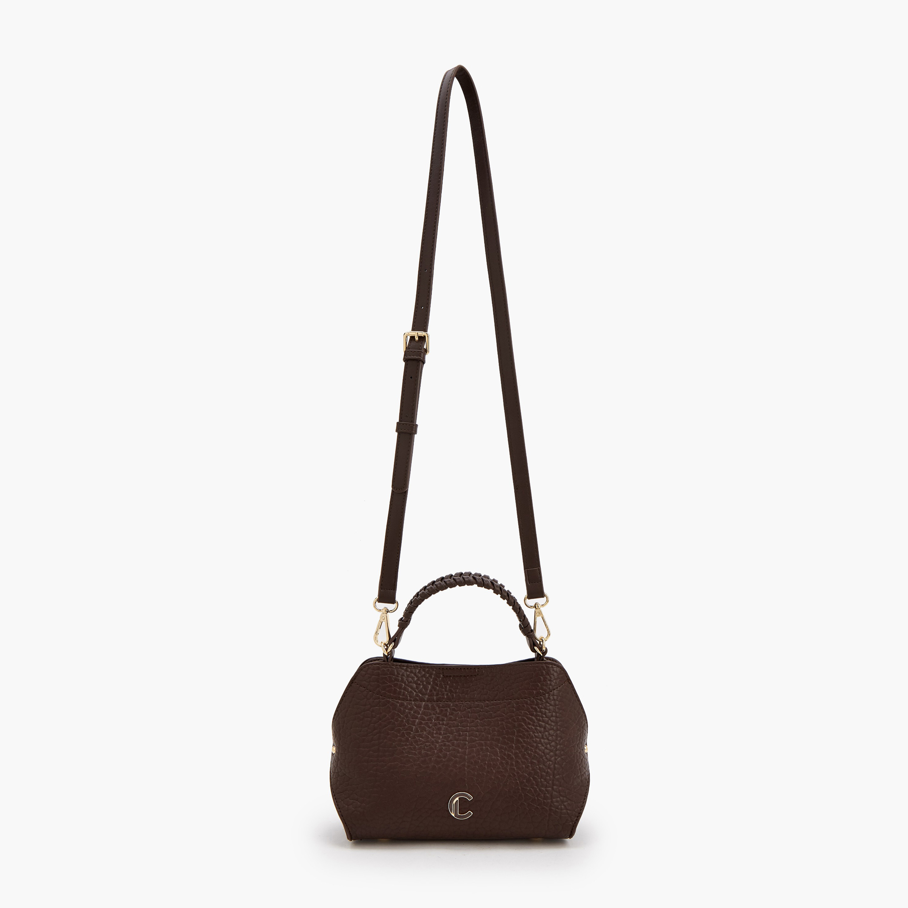 شنطة كروس بودي بارزة الملمس ومقبض علوي مضفر من لو كونفورت-women-bagsandwallets-handbags-image-4