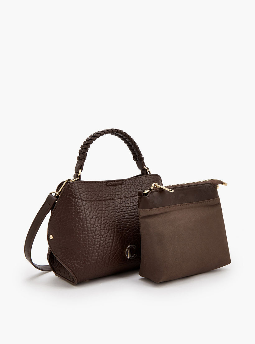 شنطة كروس بودي بارزة الملمس ومقبض علوي مضفر من لو كونفورت-women-bagsandwallets-handbags-image-6