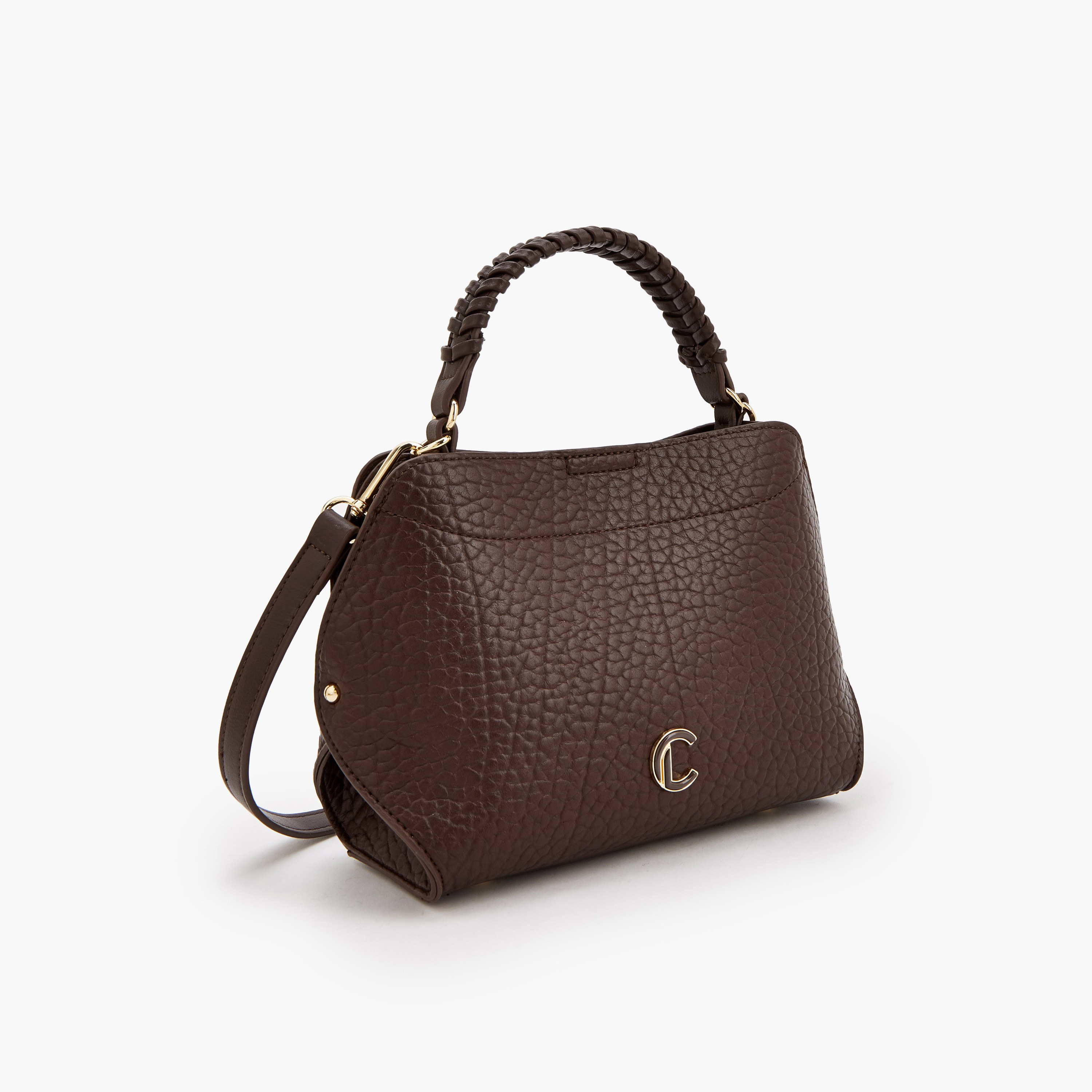 شنطة كروس بودي بارزة الملمس ومقبض علوي مضفر من لو كونفورت-women-bagsandwallets-handbags-image-7