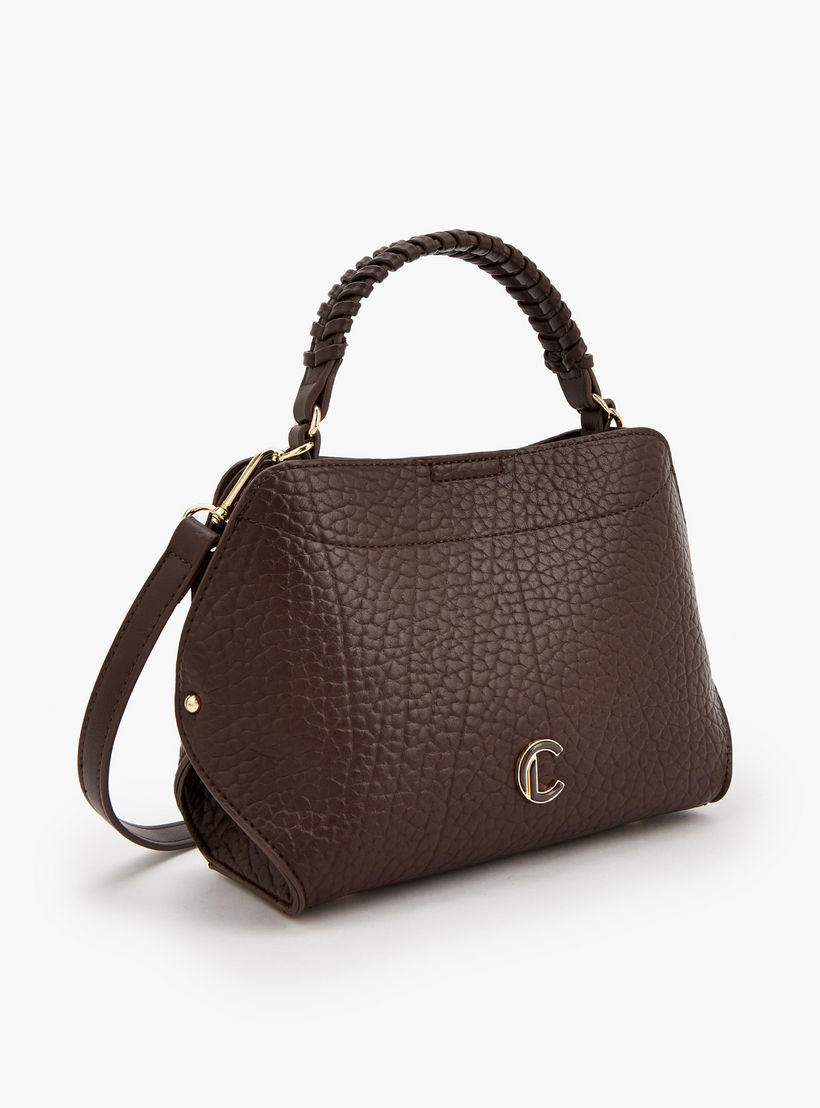 شنطة كروس بودي بارزة الملمس ومقبض علوي مضفر من لو كونفورت-women-bagsandwallets-handbags-image-7