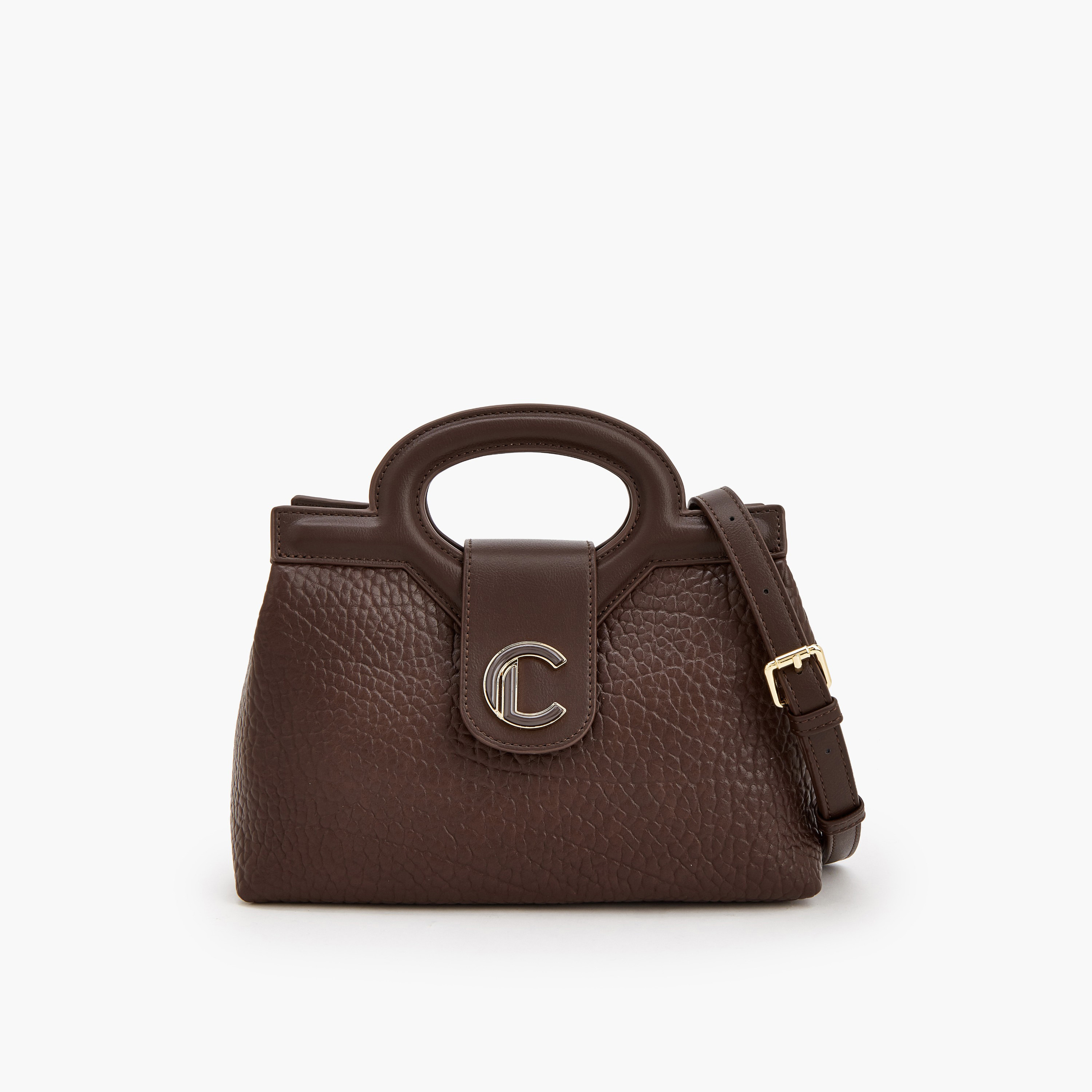 شنطة توتي بارزة الملمس بحزام قابل للفصل من سيليست-women-bagsandwallets-handbags-image-1