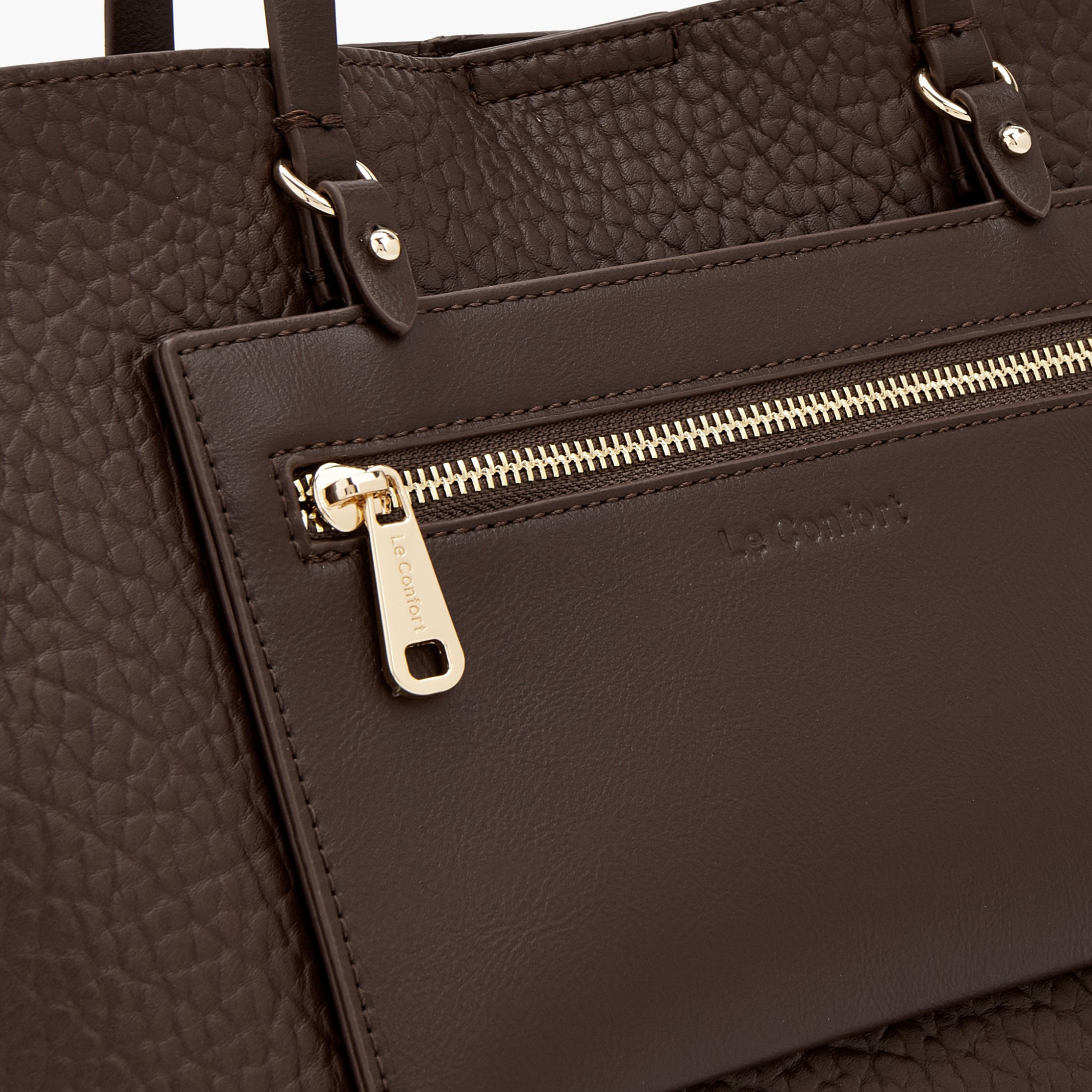 Le Confort Textured Tote Bag with Pouch-women-bagsandwallets-handbags-image-4