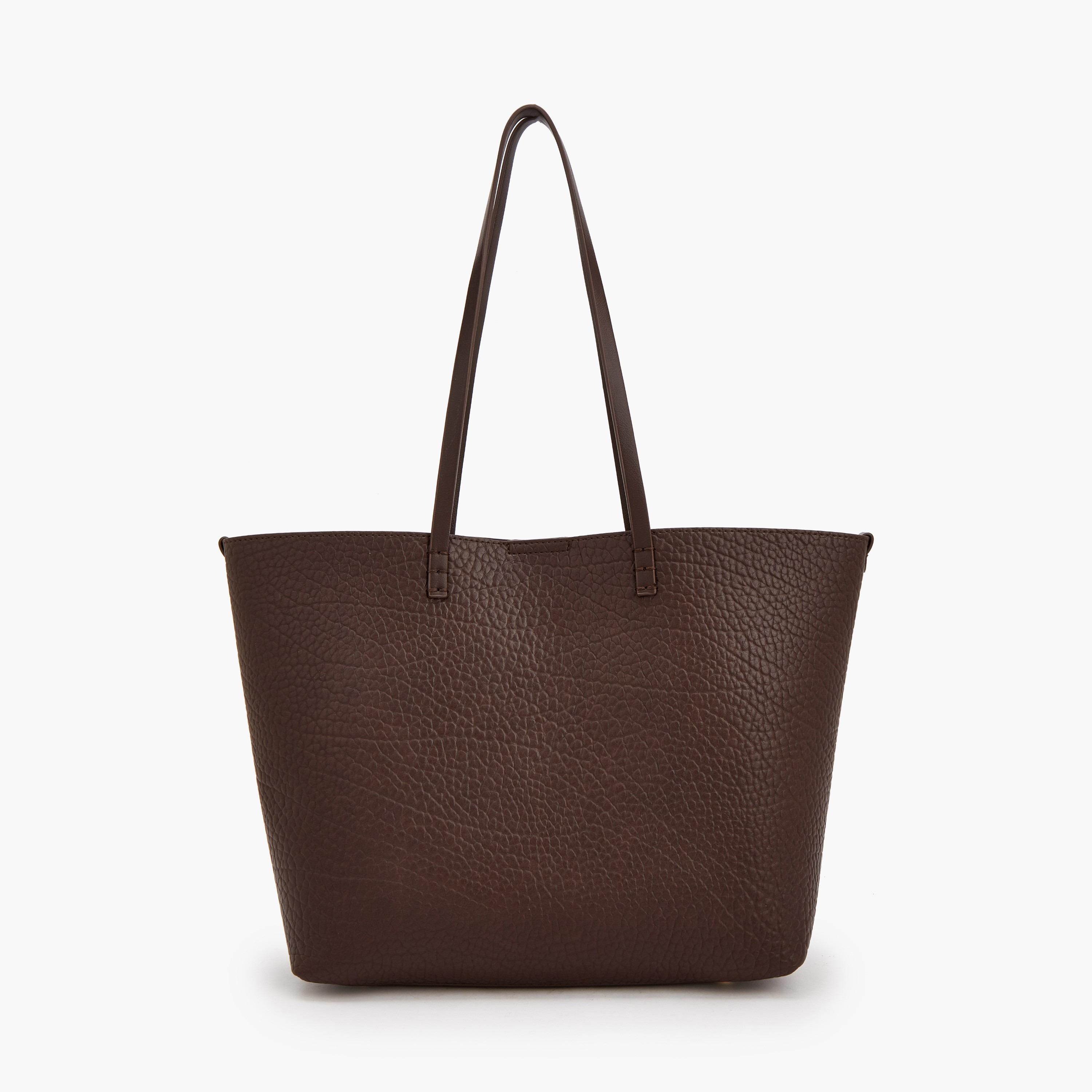 Le Confort Textured Tote Bag with Pouch-women-bagsandwallets-handbags-image-5