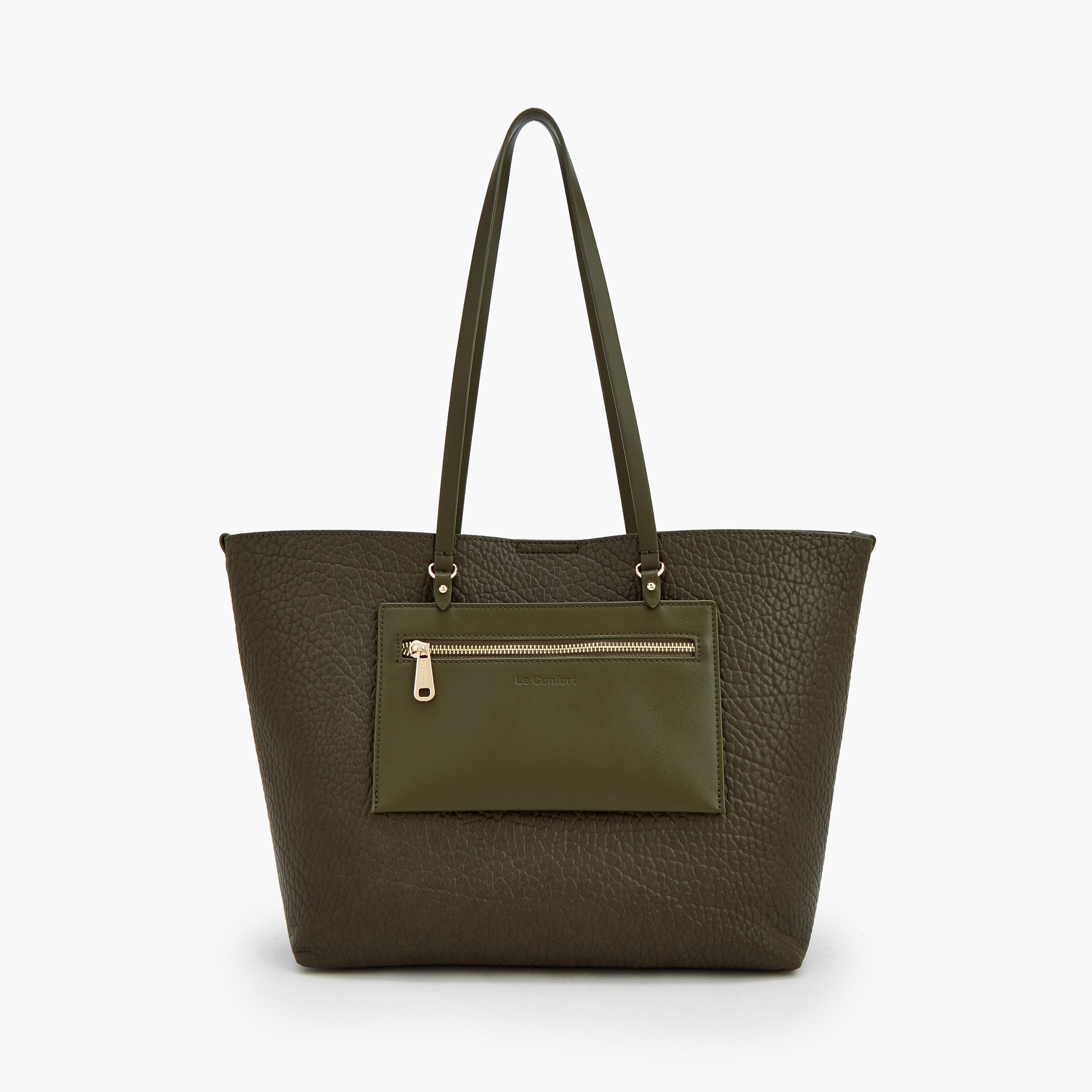 شنطة توتي بارزة الملمس مع محفظة من لو كونفورت-women-bagsandwallets-handbags-image-1