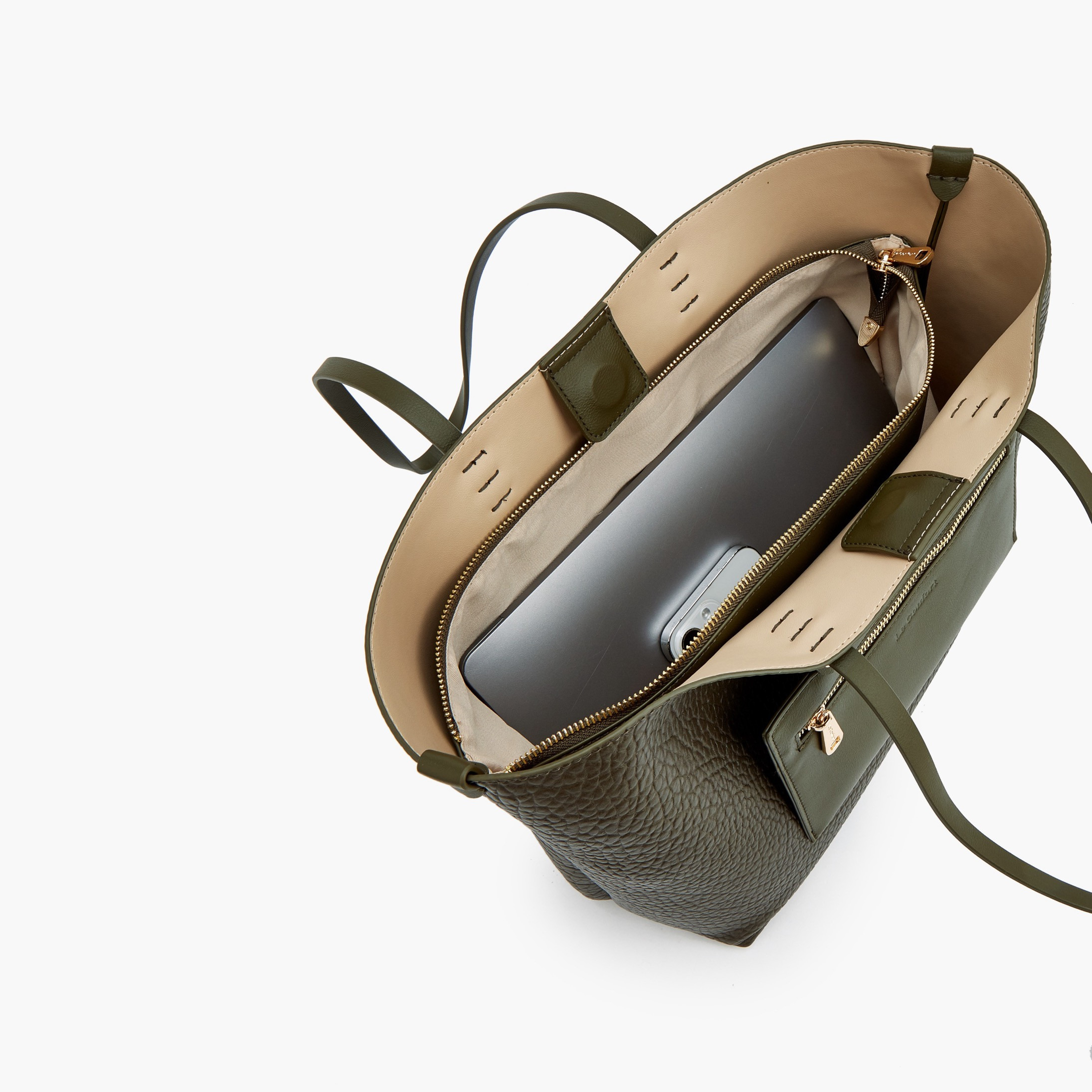 شنطة توتي بارزة الملمس مع محفظة من لو كونفورت-women-bagsandwallets-handbags-image-2