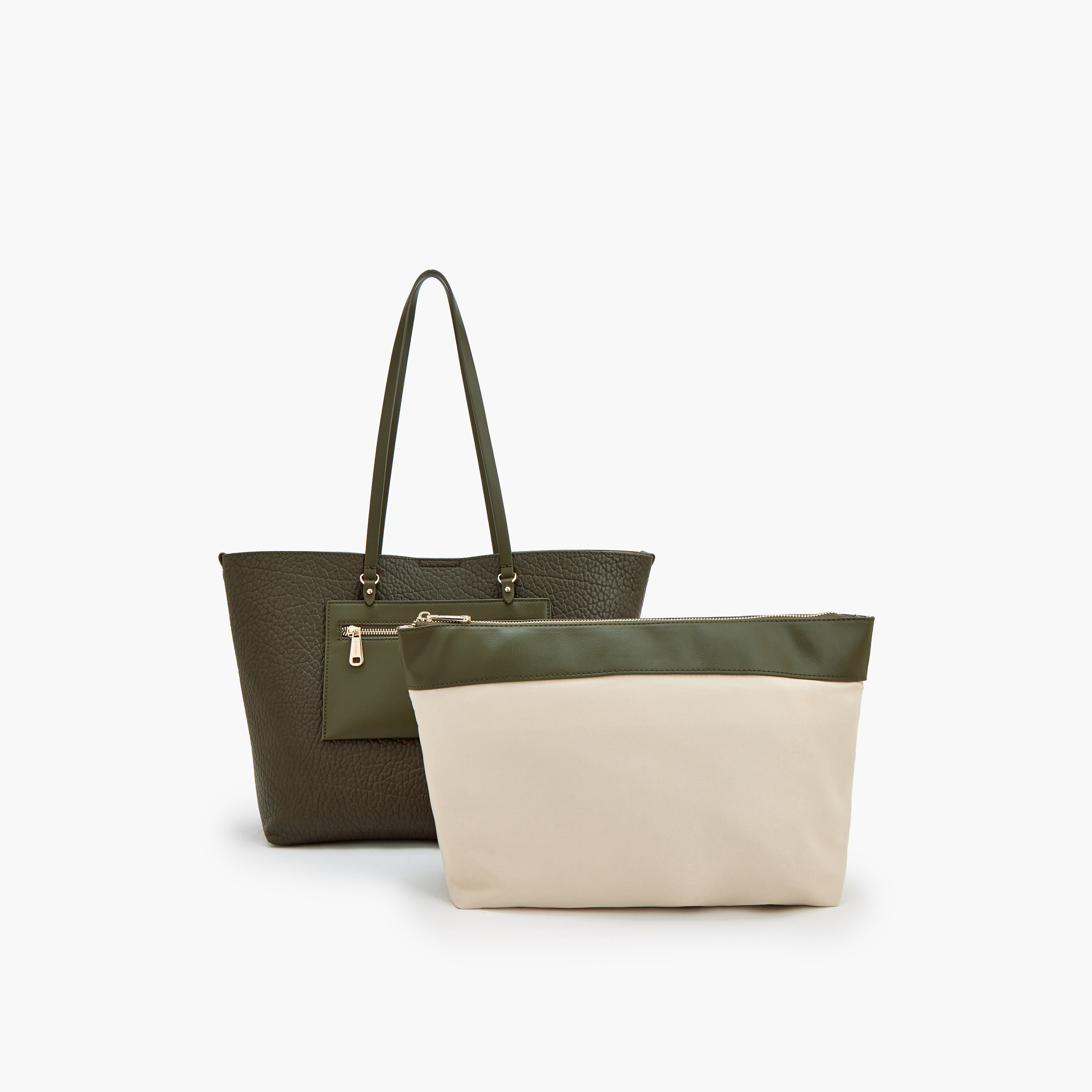 شنطة توتي بارزة الملمس مع محفظة من لو كونفورت-women-bagsandwallets-handbags-image-6