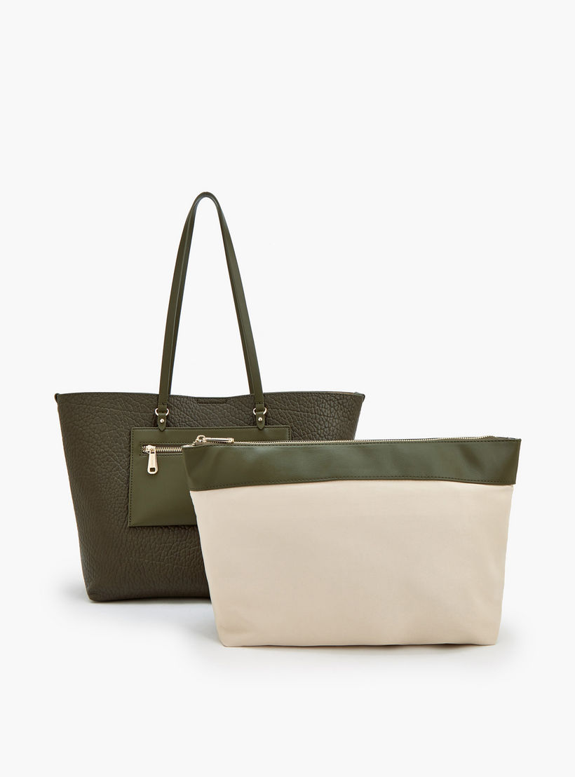 شنطة توتي بارزة الملمس مع محفظة من لو كونفورت-women-bagsandwallets-handbags-image-6