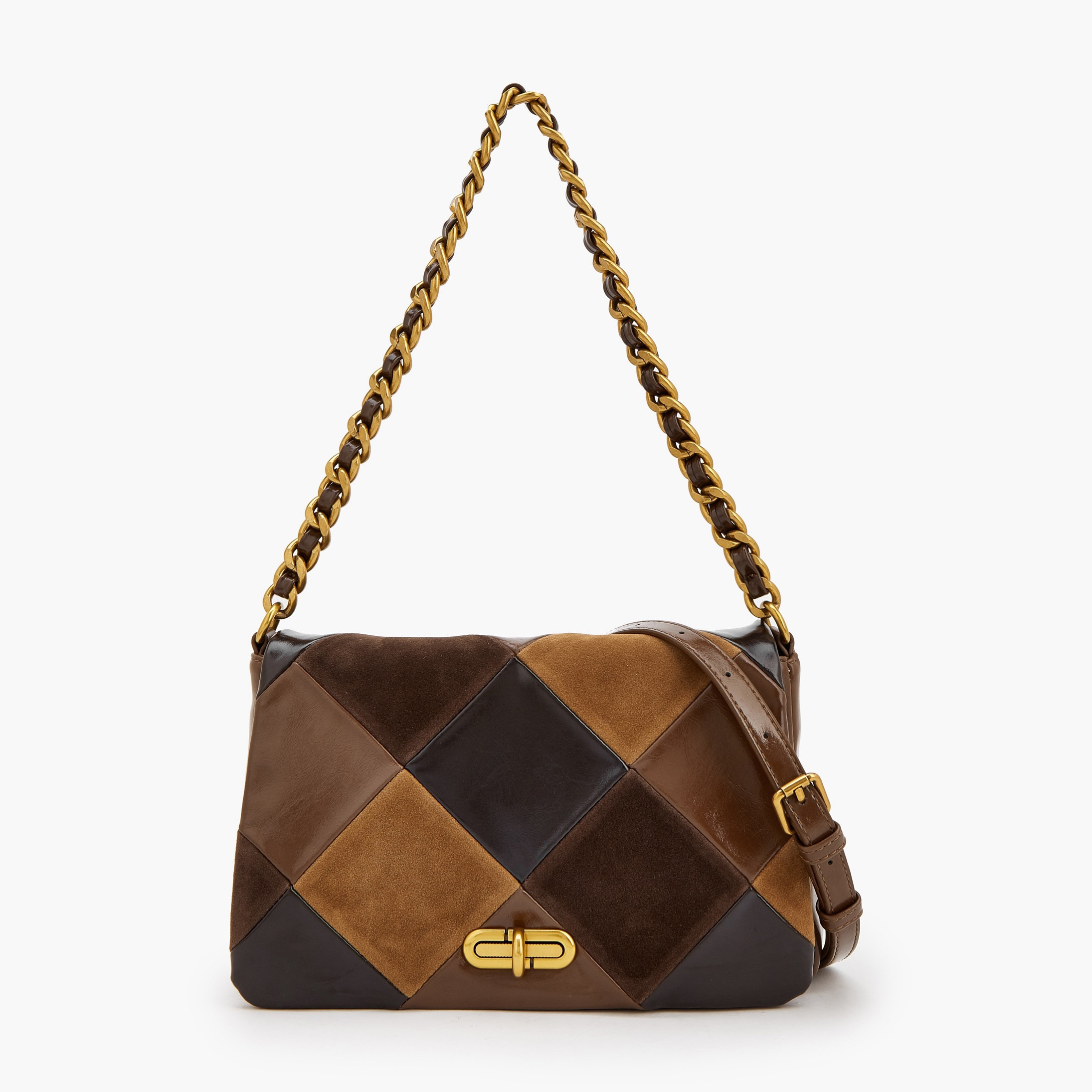 شنطة كروس بودي بتصميم قوالب ملونة وحزام كتف قابل للفصل من سيليست-women-bagsandwallets-handbags-image-1