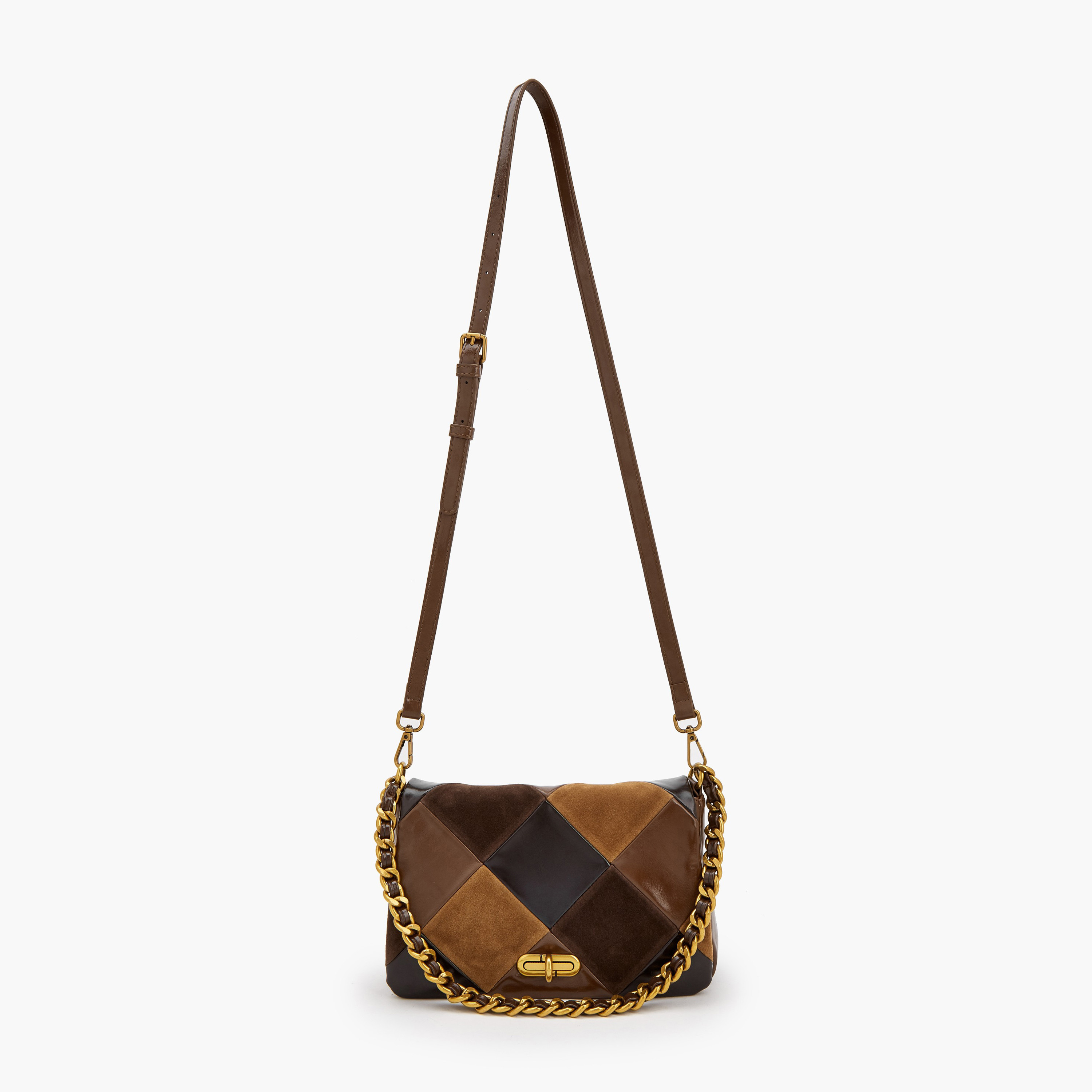 شنطة كروس بودي بتصميم قوالب ملونة وحزام كتف قابل للفصل من سيليست-women-bagsandwallets-handbags-image-2