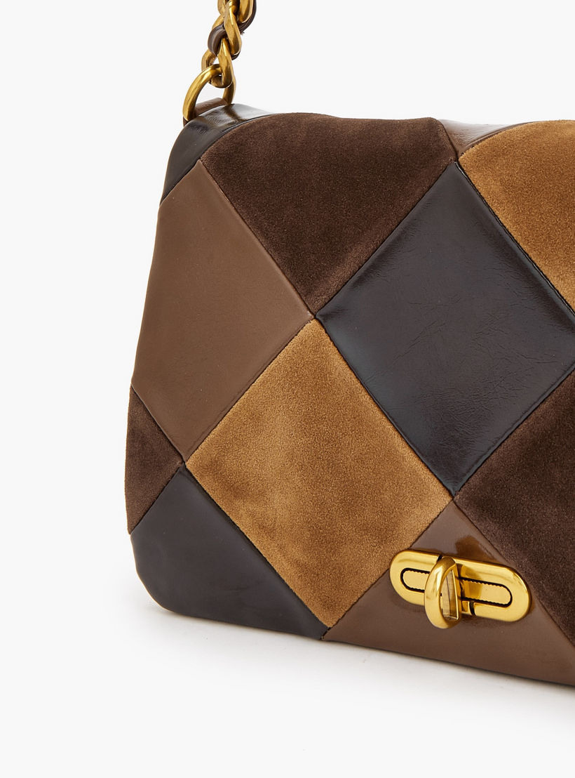 شنطة كروس بودي بتصميم قوالب ملونة وحزام كتف قابل للفصل من سيليست-women-bagsandwallets-handbags-image-5
