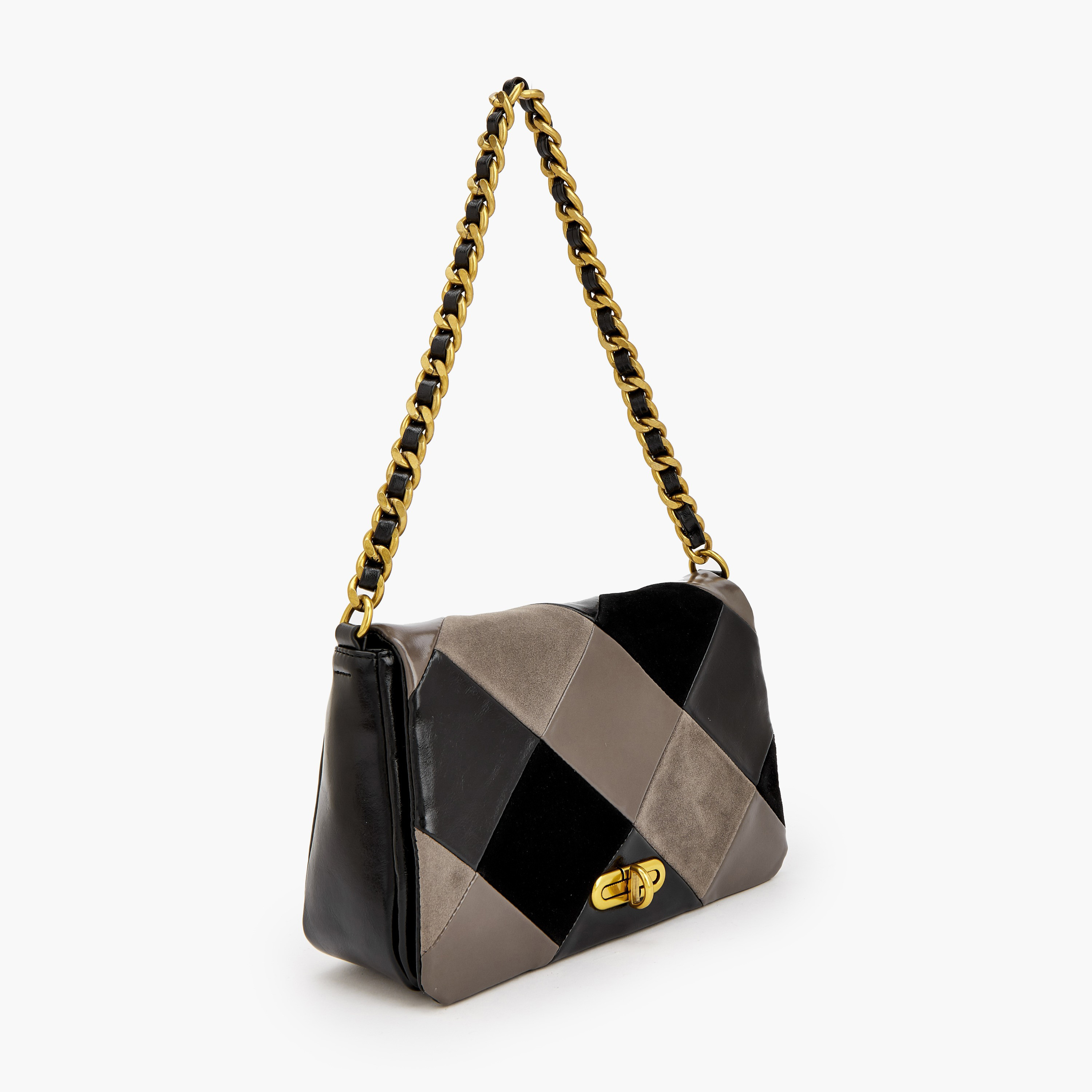 شنطة كروس بودي بتصميم قوالب ملونة وحزام كتف قابل للفصل من سيليست-women-bagsandwallets-handbags-image-3