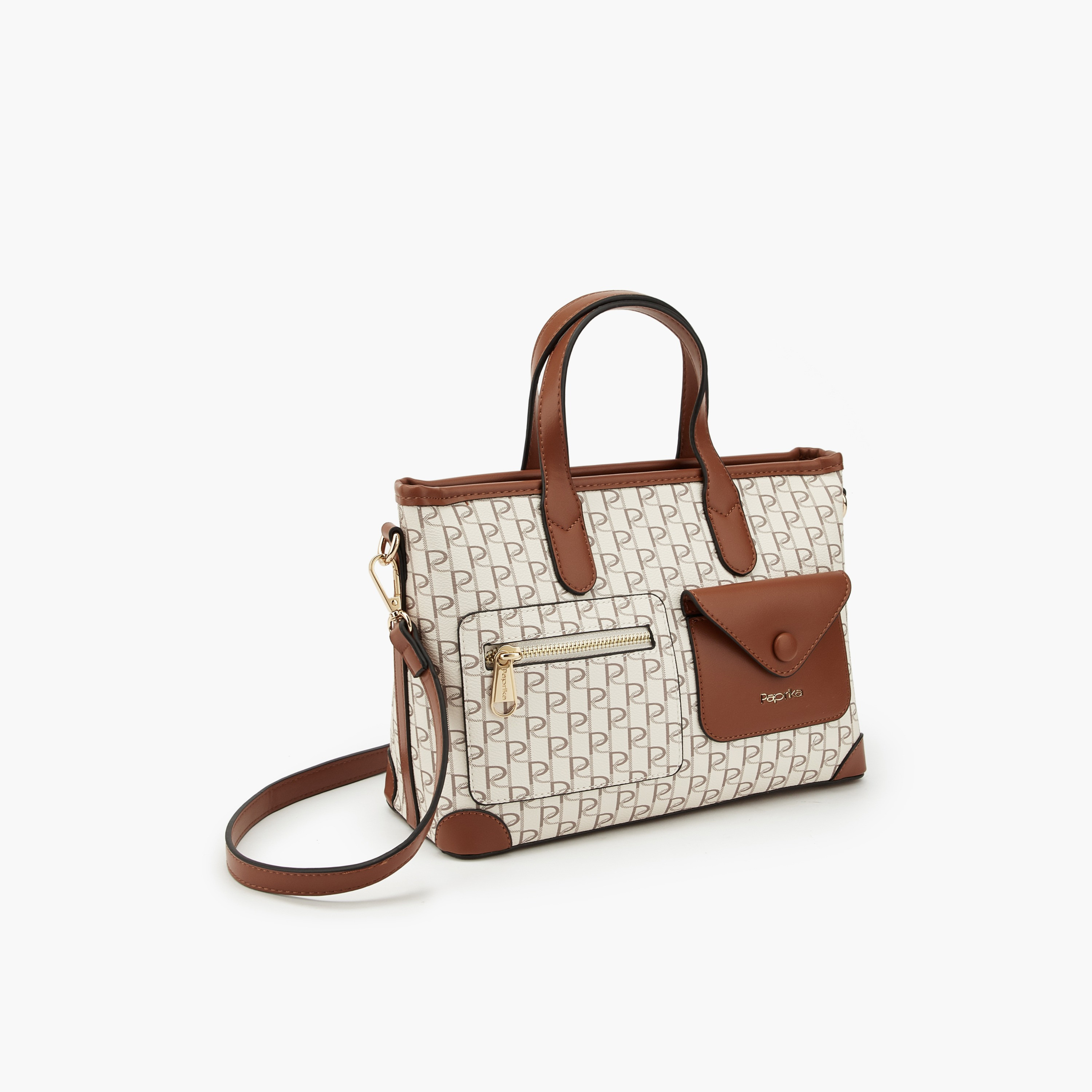 شنطة توت بجيوب أمامية وطبعات من بابريكا-women-bagsandwallets-handbags-image-2
