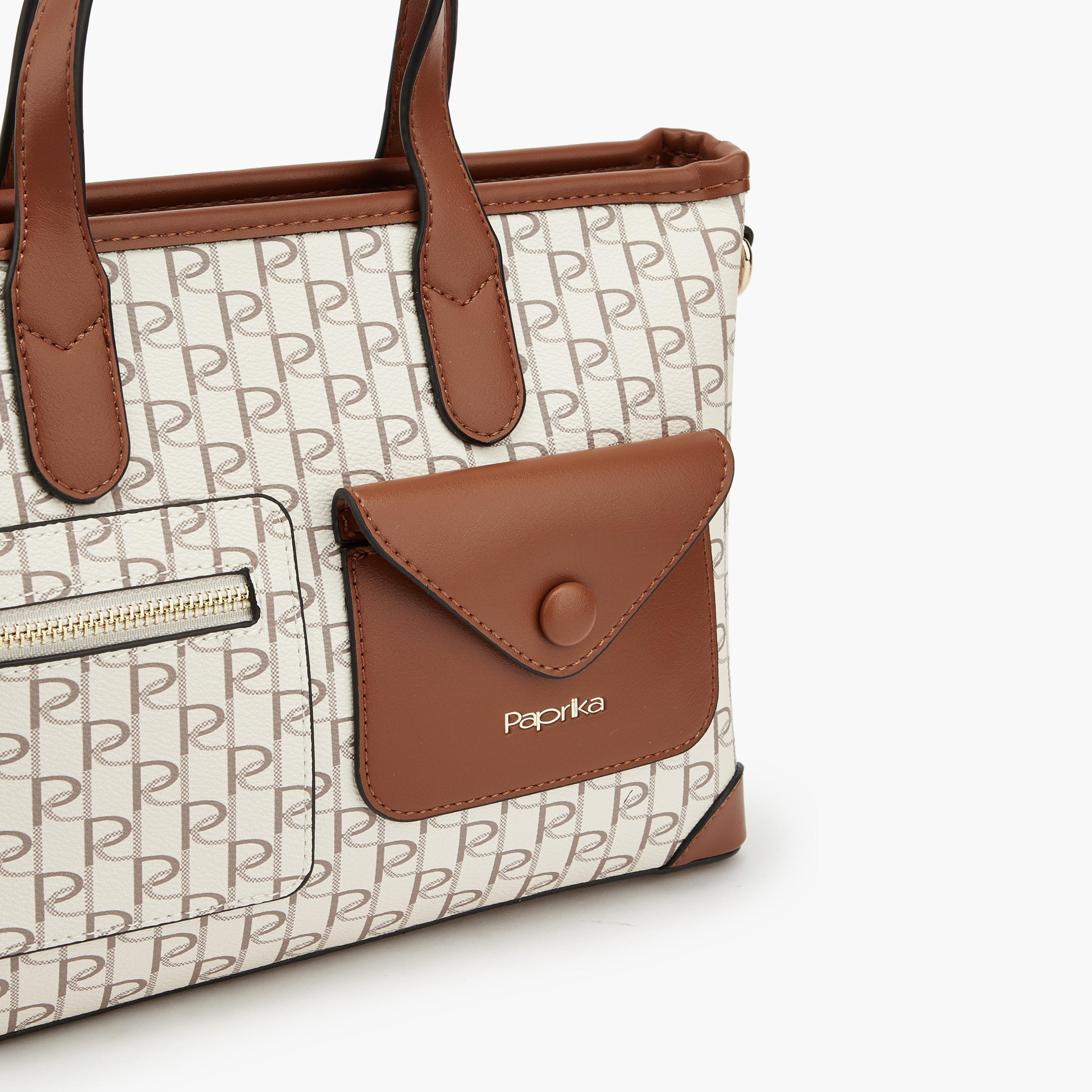 شنطة توت بجيوب أمامية وطبعات من بابريكا-women-bagsandwallets-handbags-image-4