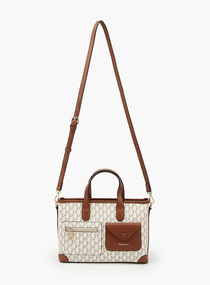 شنطة توت بجيوب أمامية وطبعات من بابريكا-women-bagsandwallets-handbags-image-3