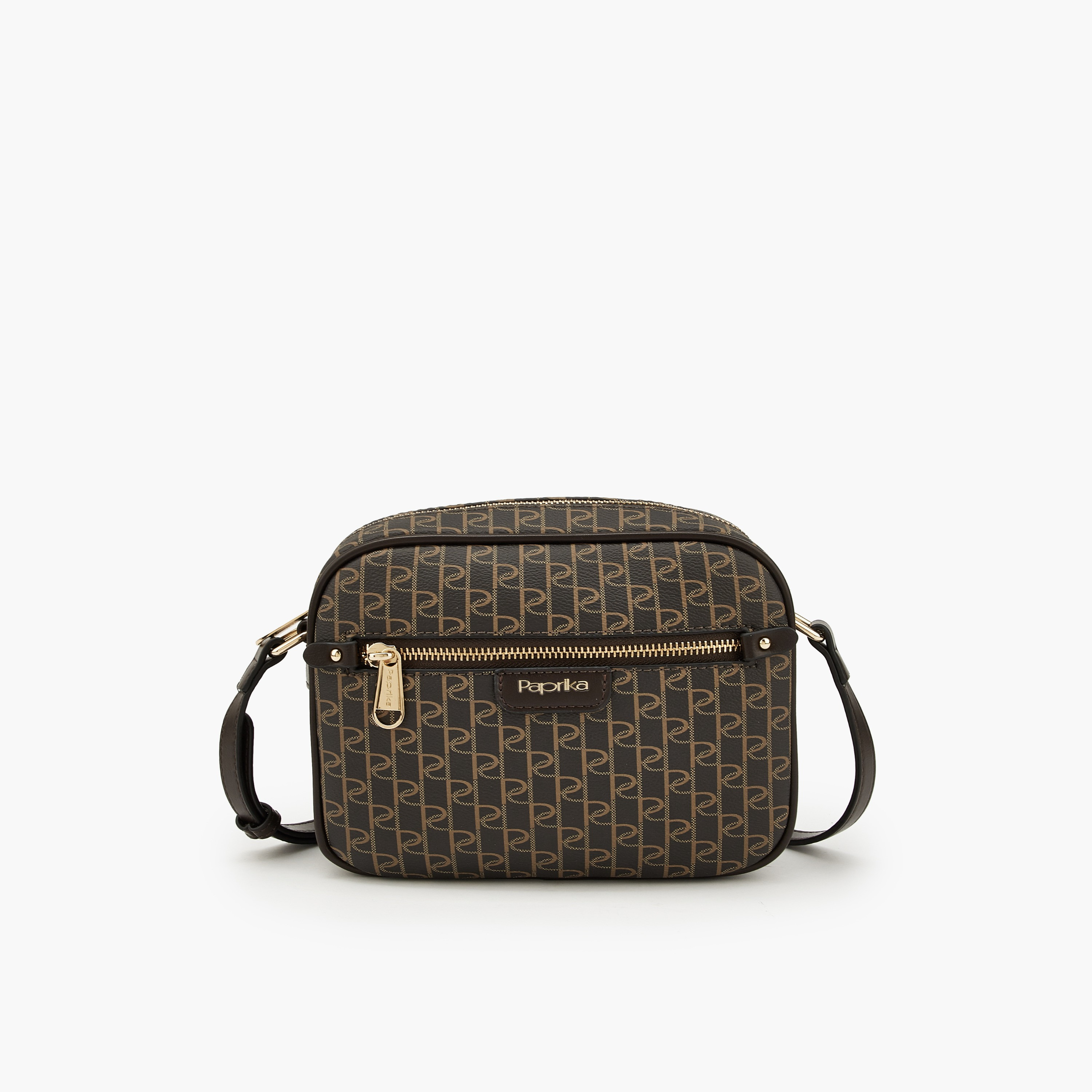 شنطة كروس بودي مونوجرام بحزام قابل للتعديل من بابريكا-women-bagsandwallets-handbags-image-1