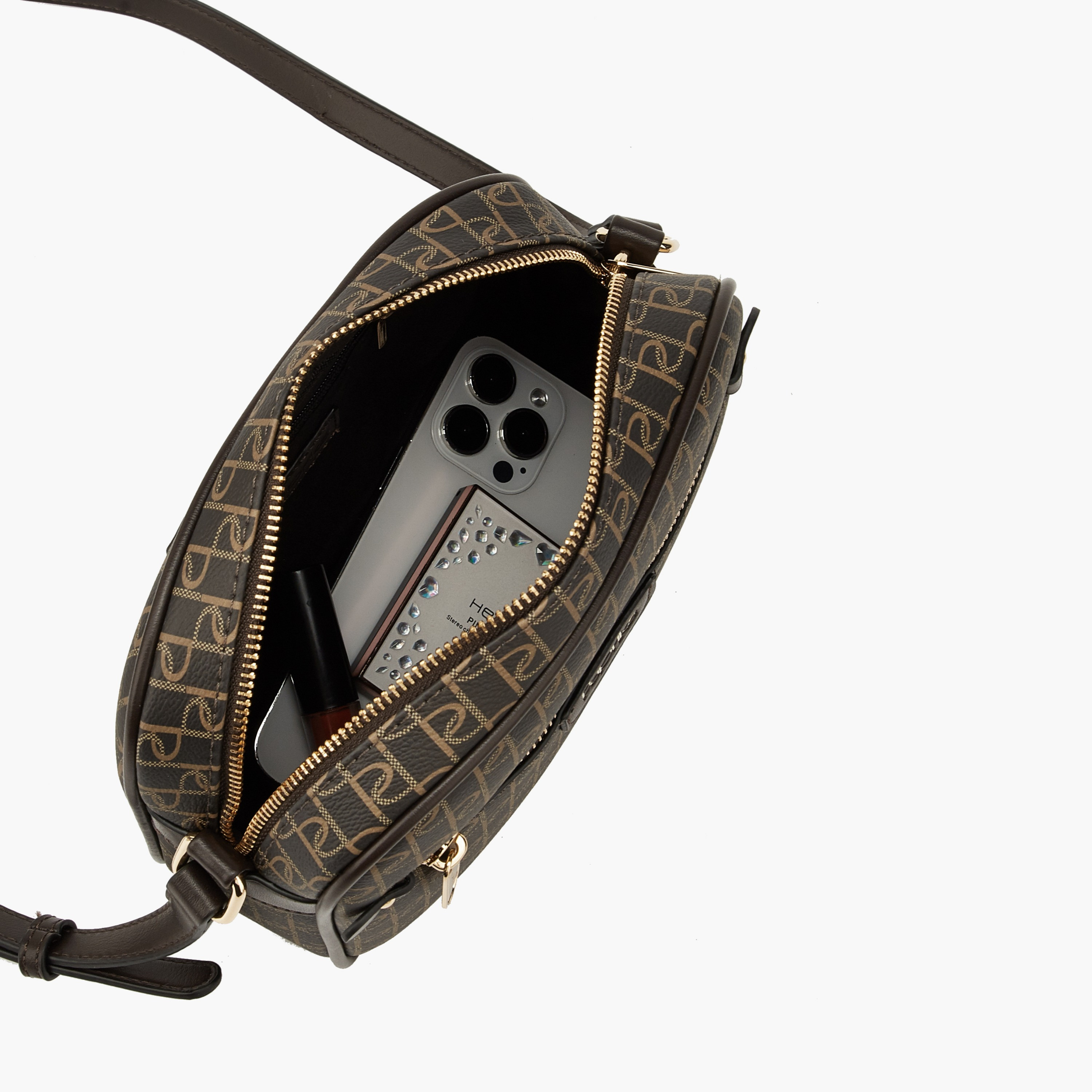 شنطة كروس بودي مونوجرام بحزام قابل للتعديل من بابريكا-women-bagsandwallets-handbags-image-6