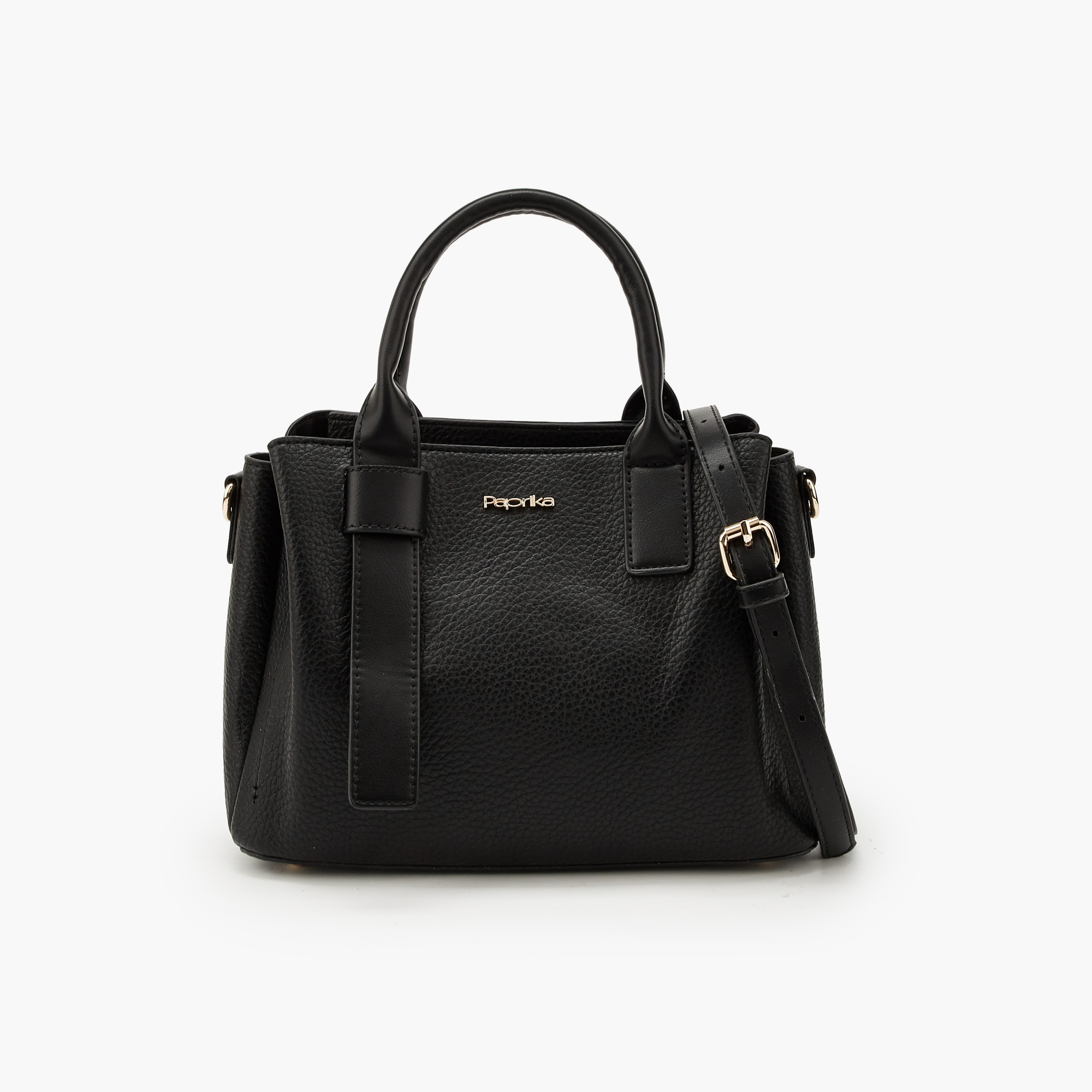 Paprika Textured Tote Bag with Detachable Strap-women-bagsandwallets-handbags-image-1