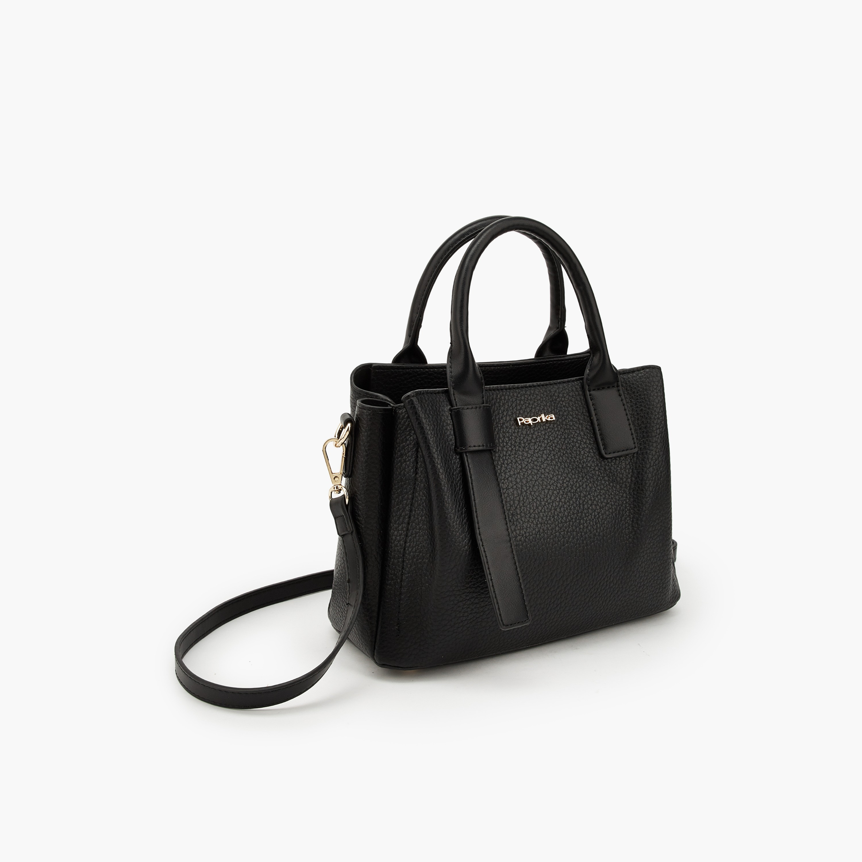 Paprika Textured Tote Bag with Detachable Strap-women-bagsandwallets-handbags-image-2