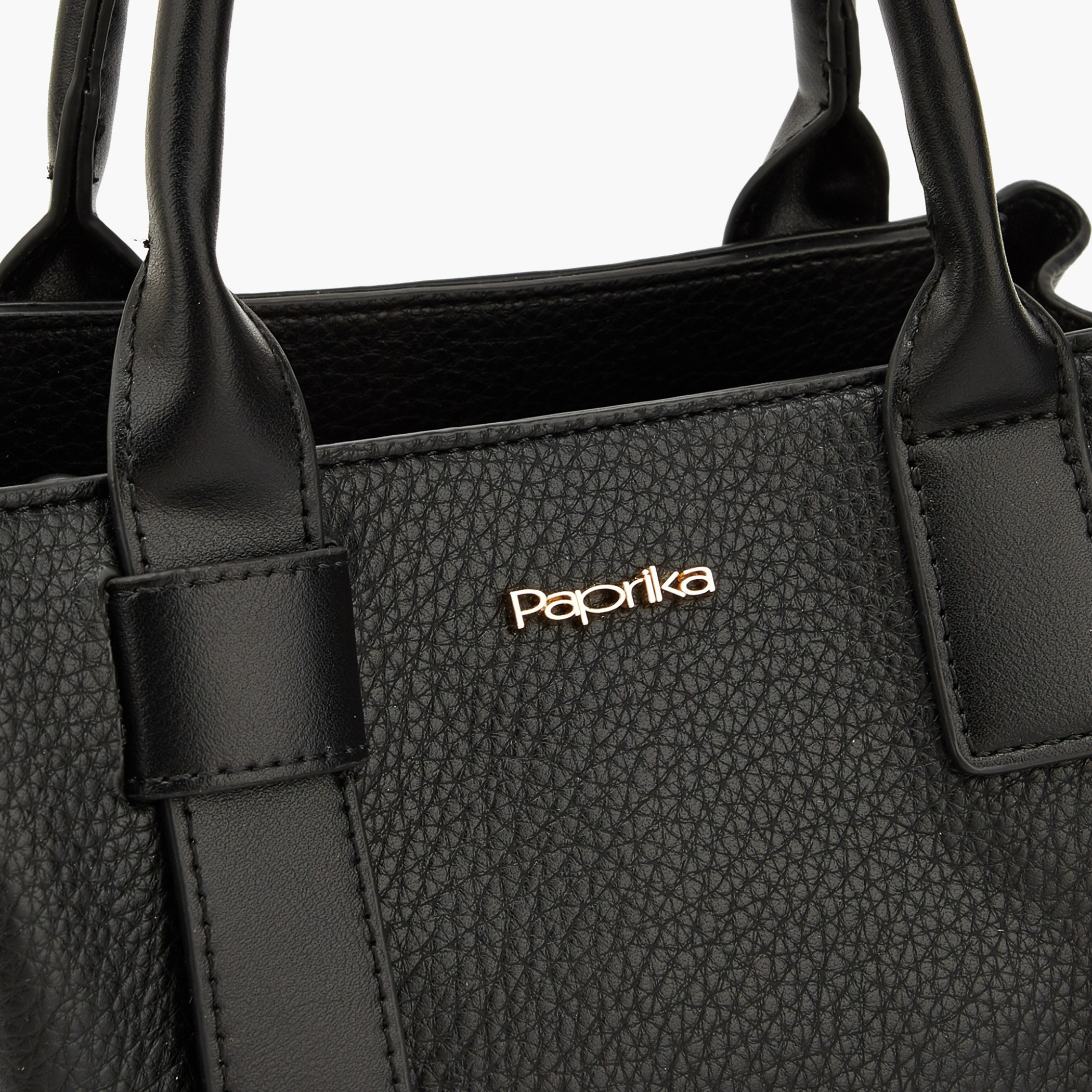 Paprika Textured Tote Bag with Detachable Strap-women-bagsandwallets-handbags-image-4