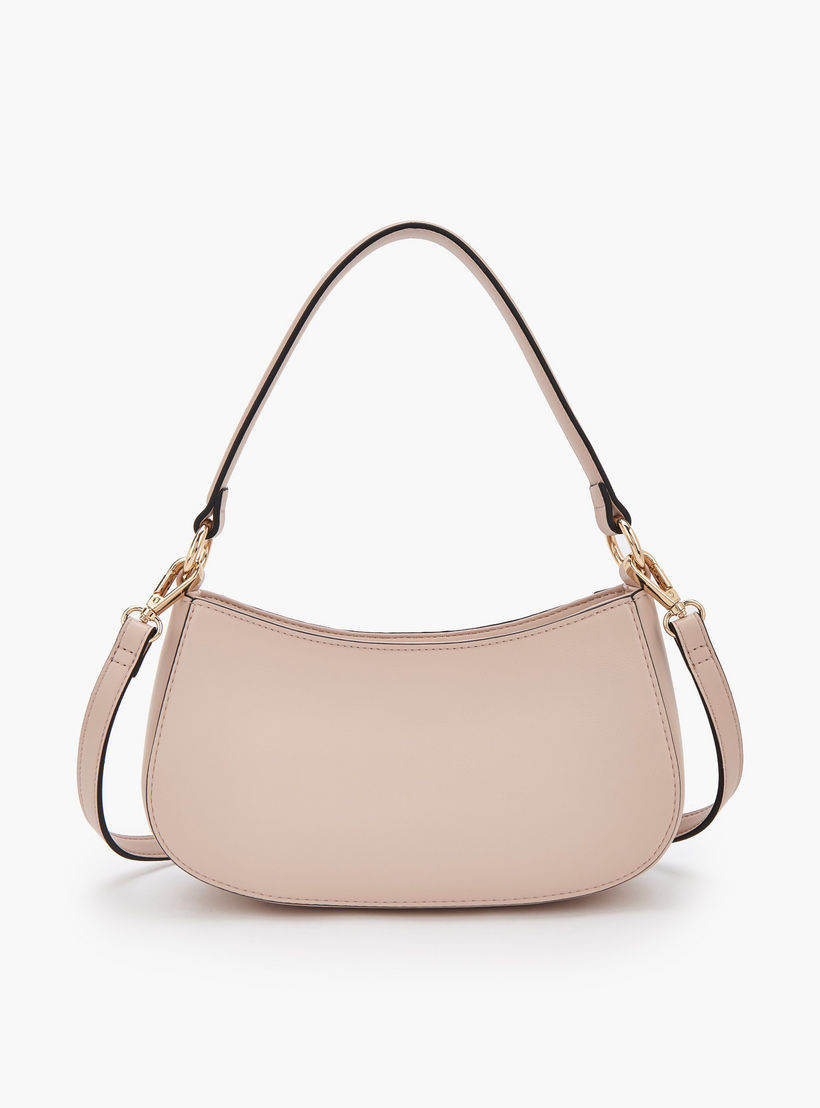 شنطة كتف بسحاب إغلاق ونقوش مونوجرام من سيليست-women-bagsandwallets-handbags-image-4