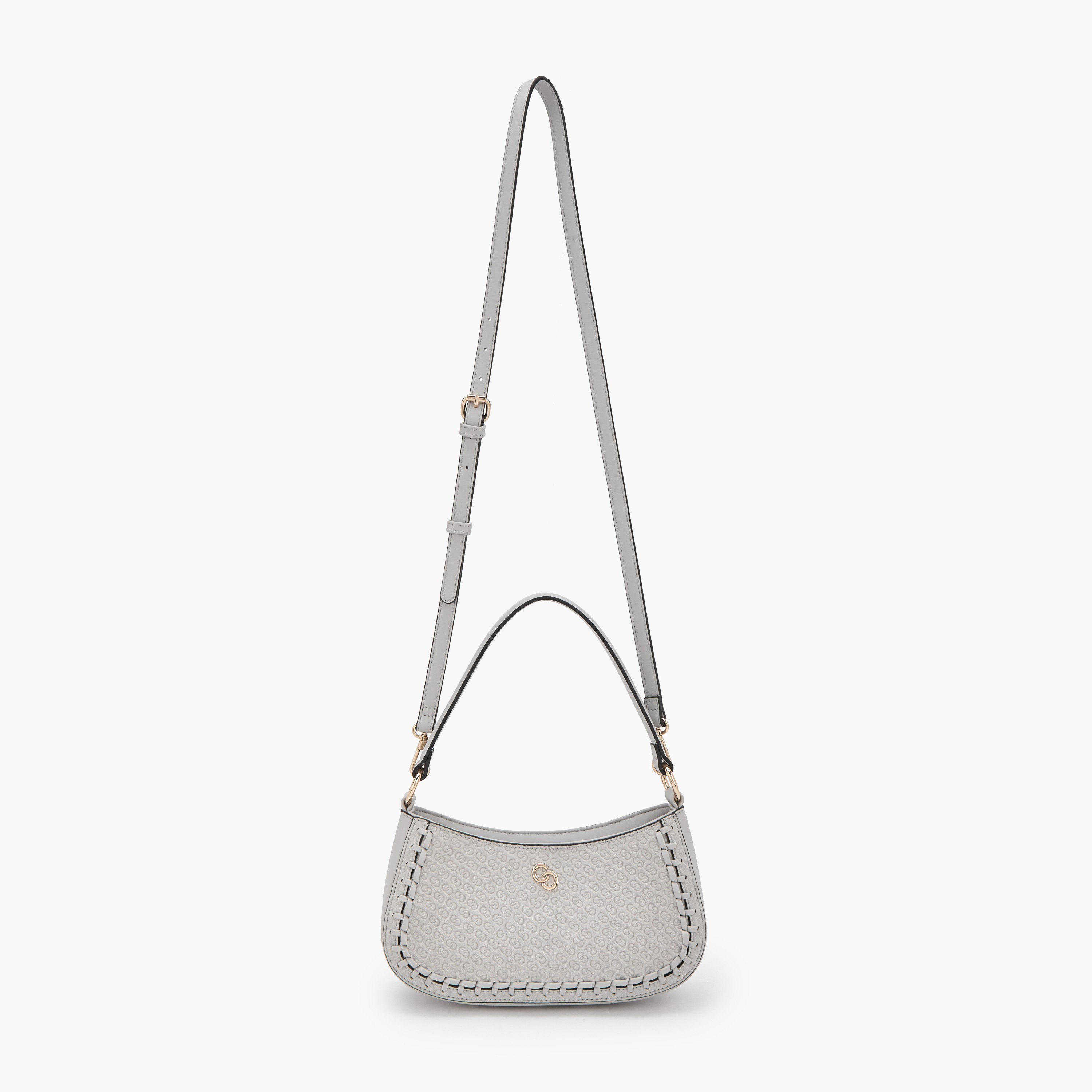 شنطة كتف بسحاب إغلاق ونقوش مونوجرام من سيليست-women-bagsandwallets-handbags-image-5