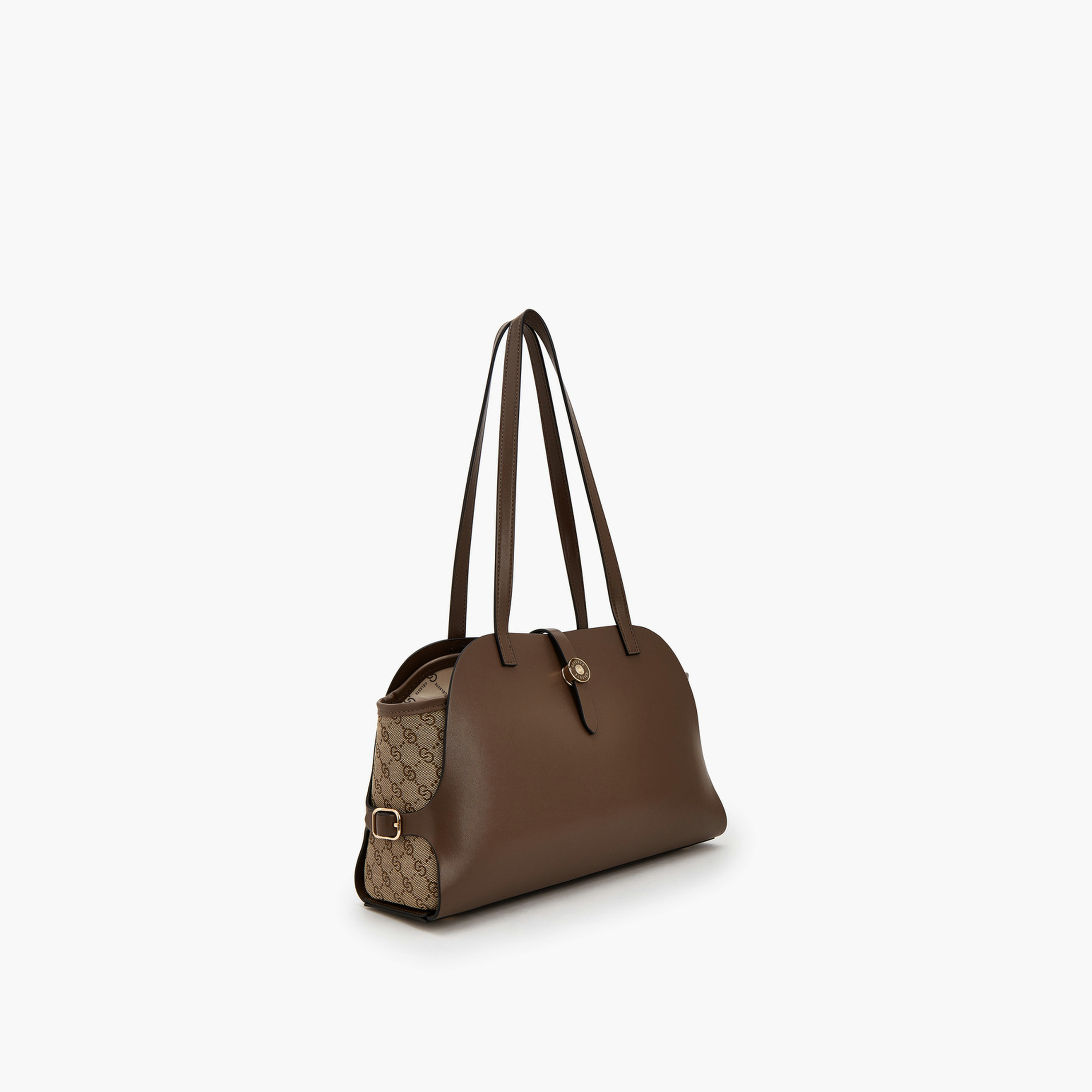 Celeste Monogram Textured Shoulder Bag with Double Handle-women-bagsandwallets-handbags-image-3