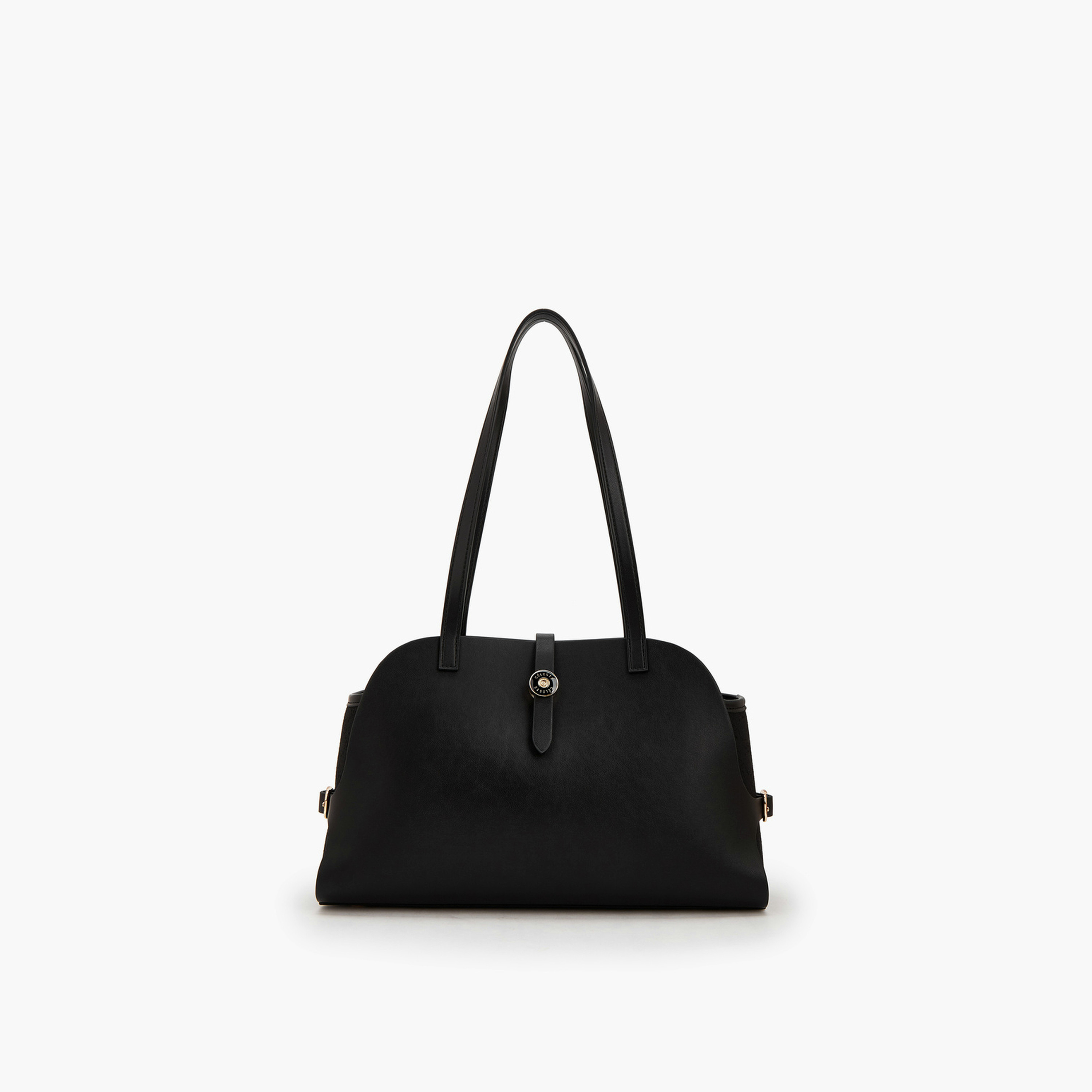 Celeste Monogram Textured Shoulder Bag with Double Handle-women-bagsandwallets-handbags-image-1