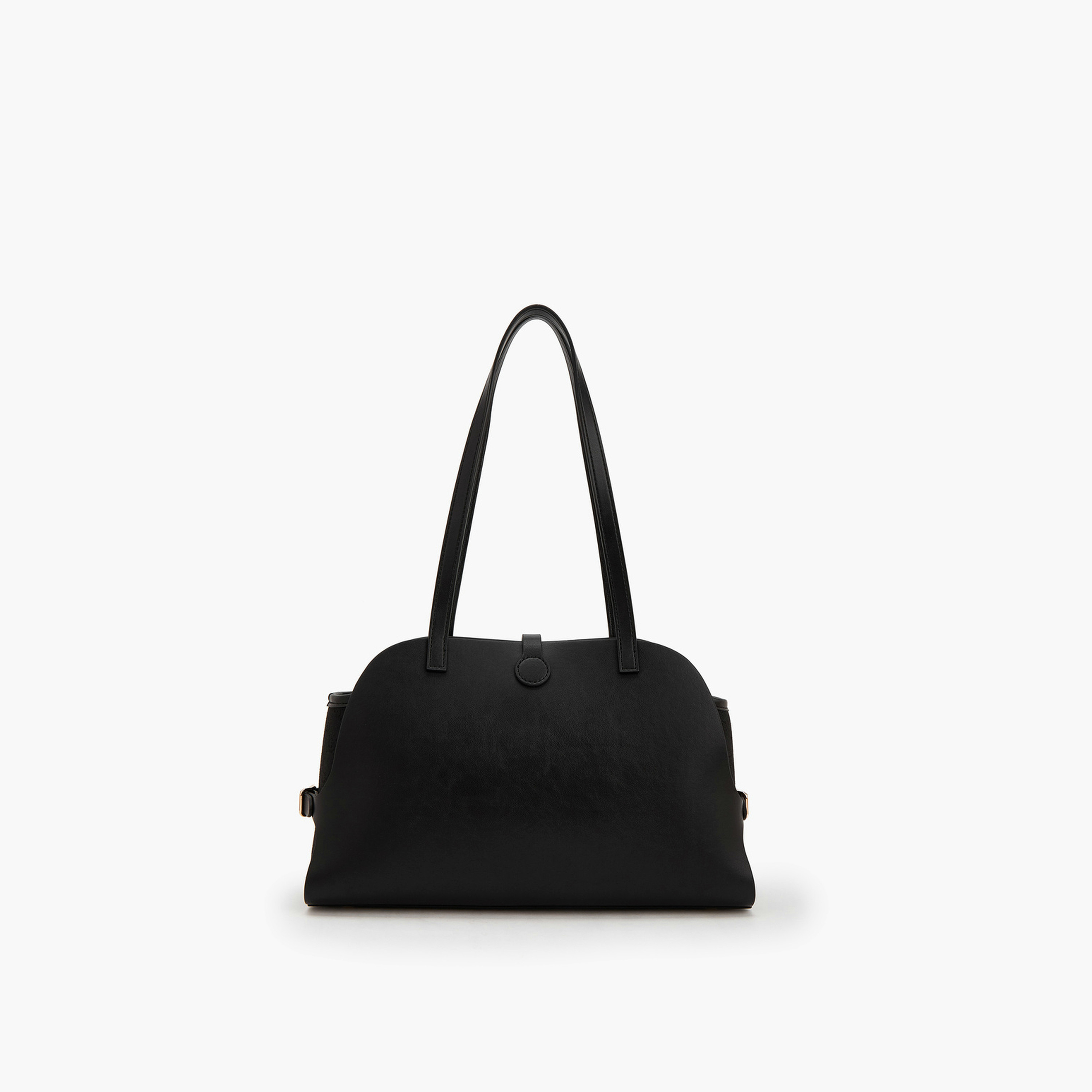 Celeste Monogram Textured Shoulder Bag with Double Handle-women-bagsandwallets-handbags-image-2