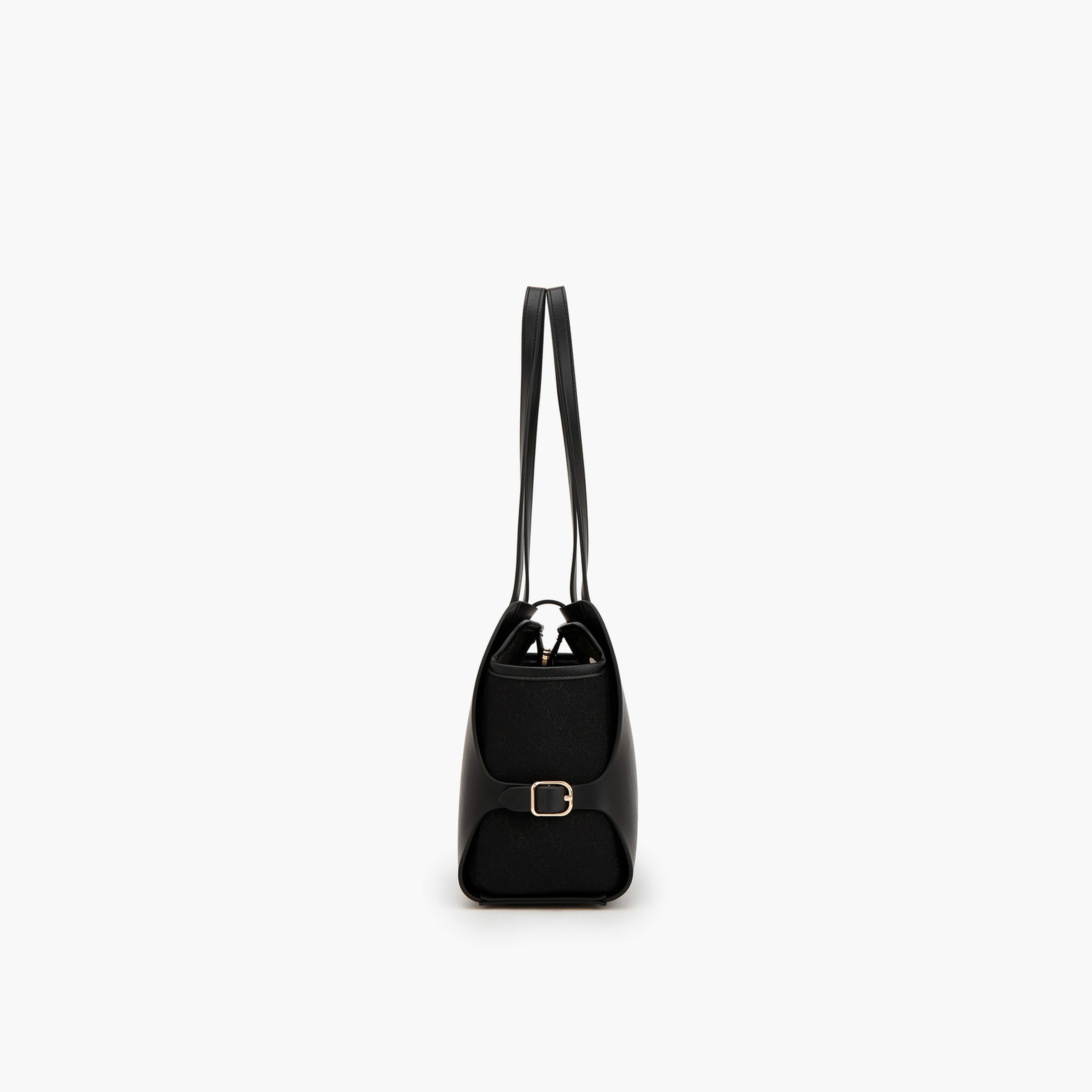 Celeste Monogram Textured Shoulder Bag with Double Handle-women-bagsandwallets-handbags-image-5