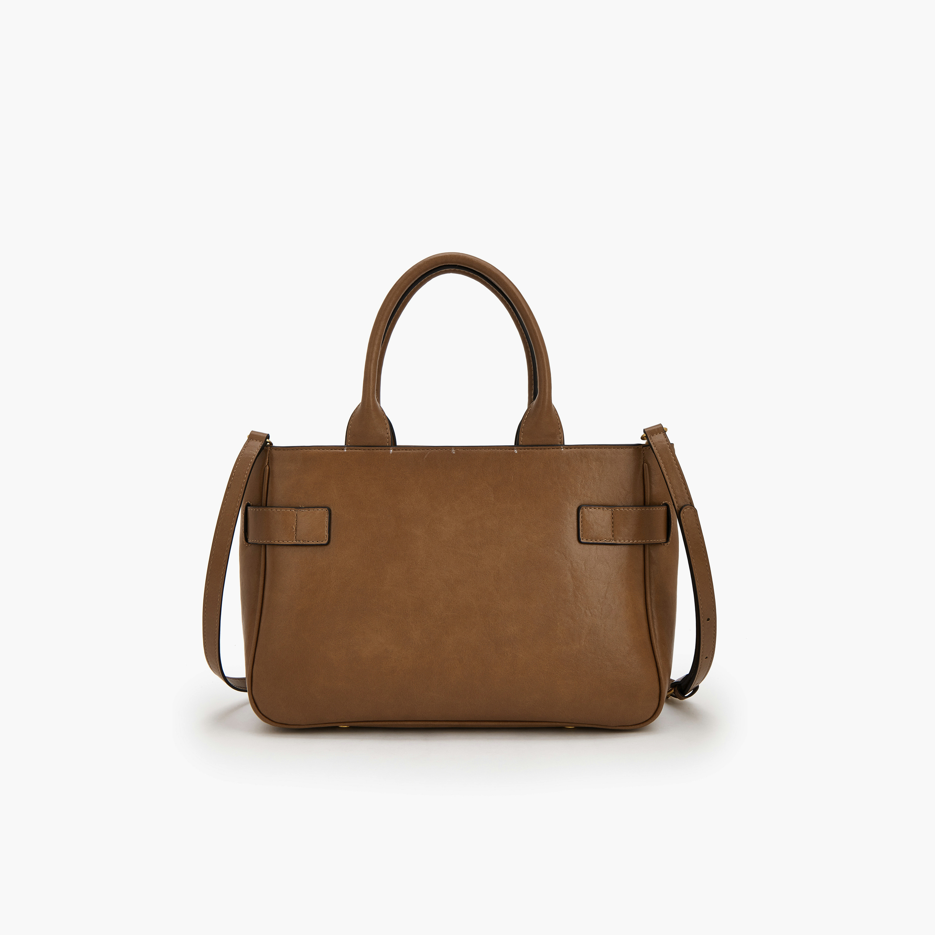 Celeste Buckled Detail Tote Bag with Zip Closure-women-bagsandwallets-handbags-image-4