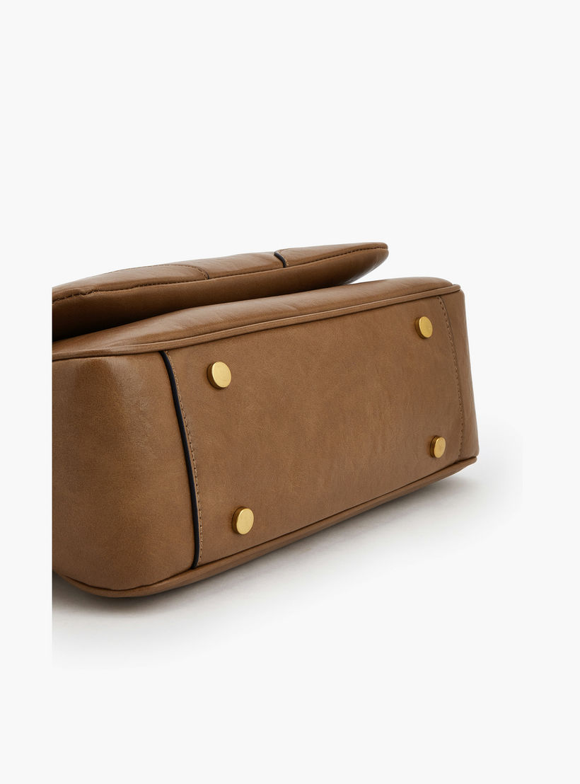Celeste Buckled Detail Tote Bag with Zip Closure-women-bagsandwallets-handbags-image-6