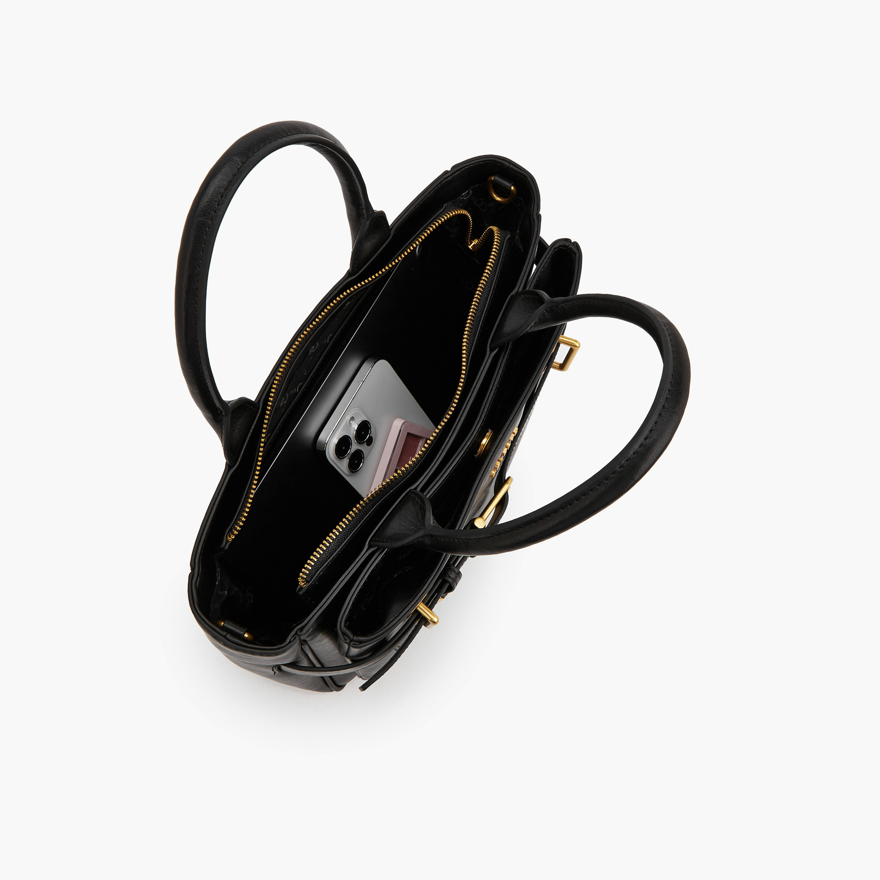 Celeste Buckled Detail Tote Bag with Zip Closure-women-bagsandwallets-handbags-image-7