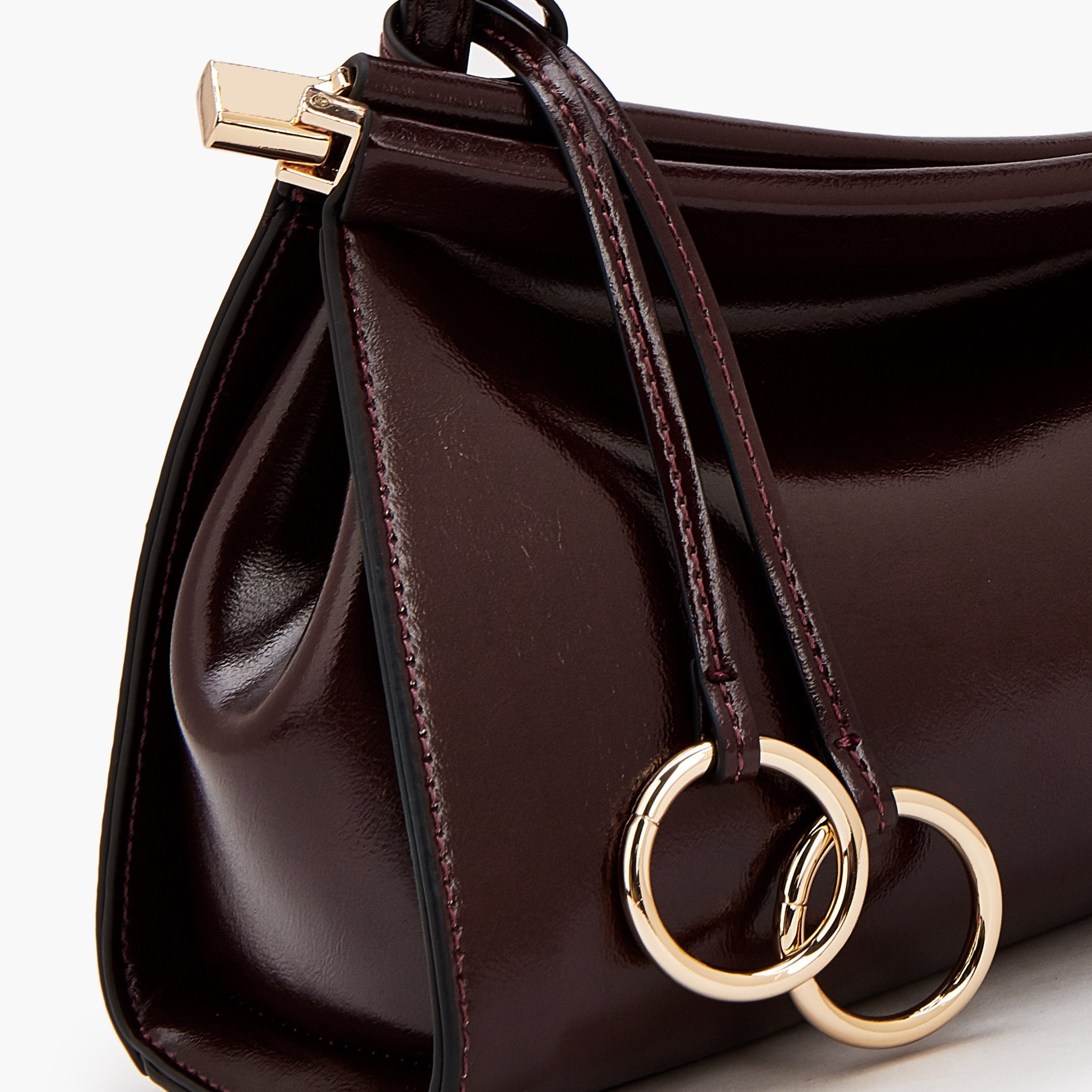 Celeste Solid Crossbody Bag with Metallic Accent-women-bagsandwallets-handbags-image-4